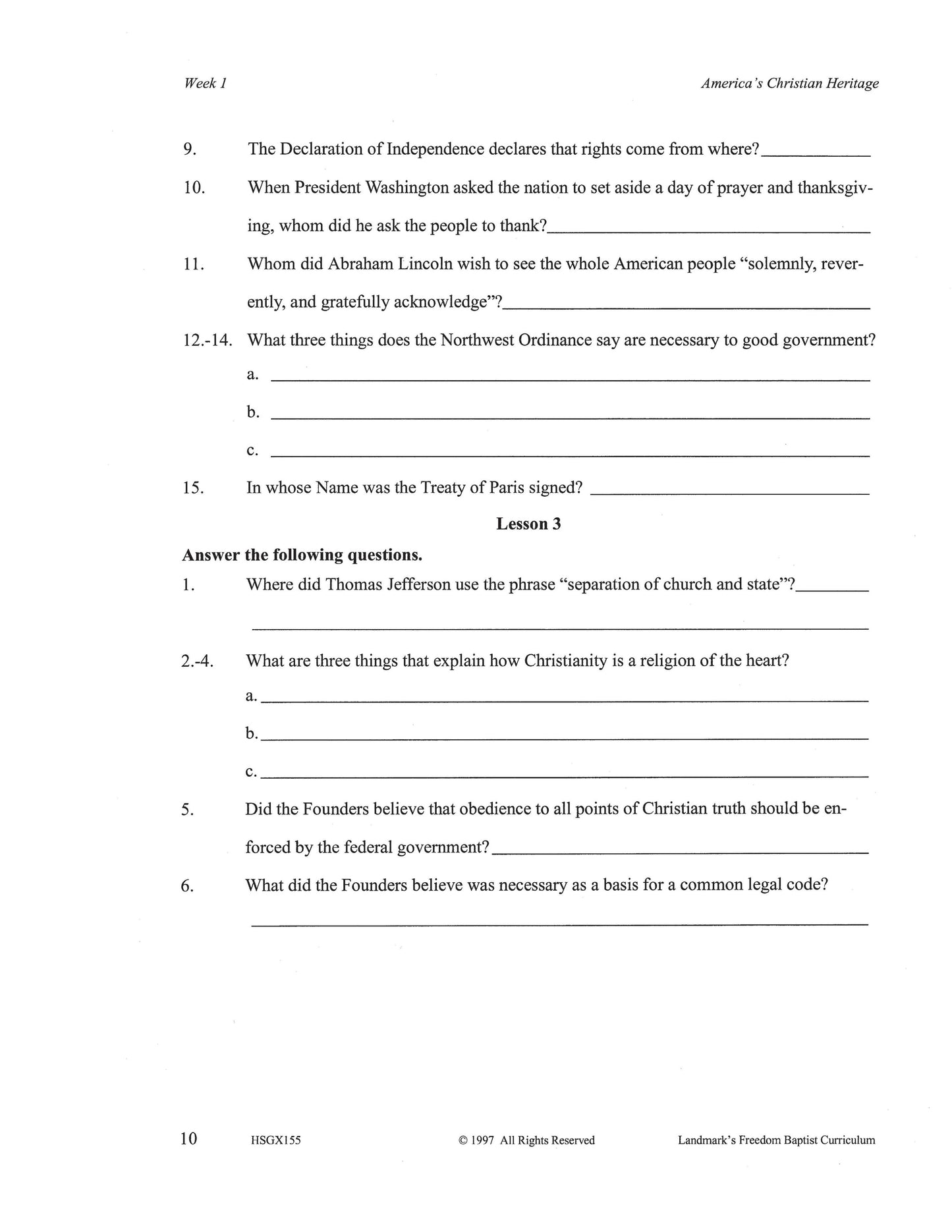 History Grade 11 - Culture War / Current Issues (ELECTIVE)