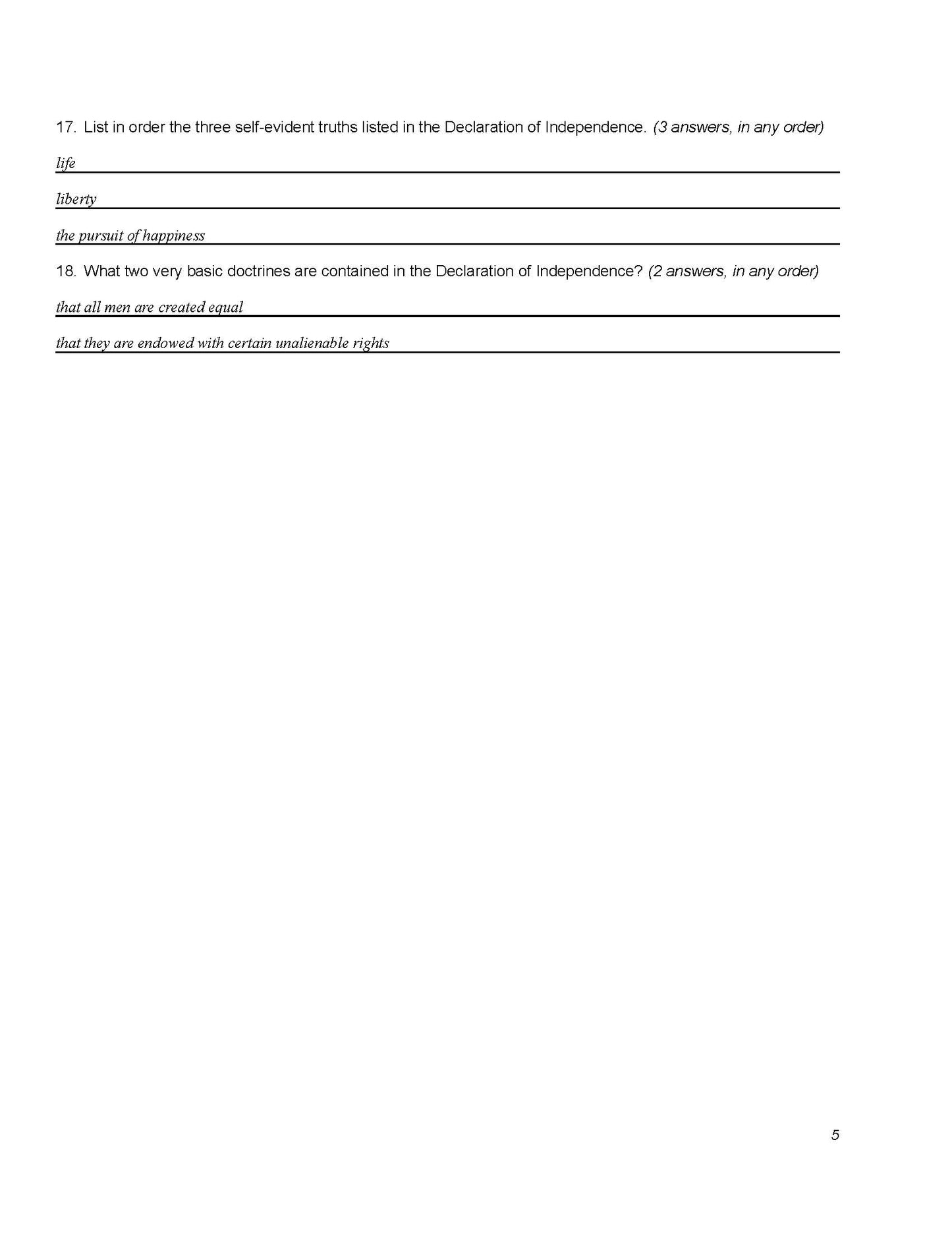 History Grade 12 - U.S. Government & Economics
