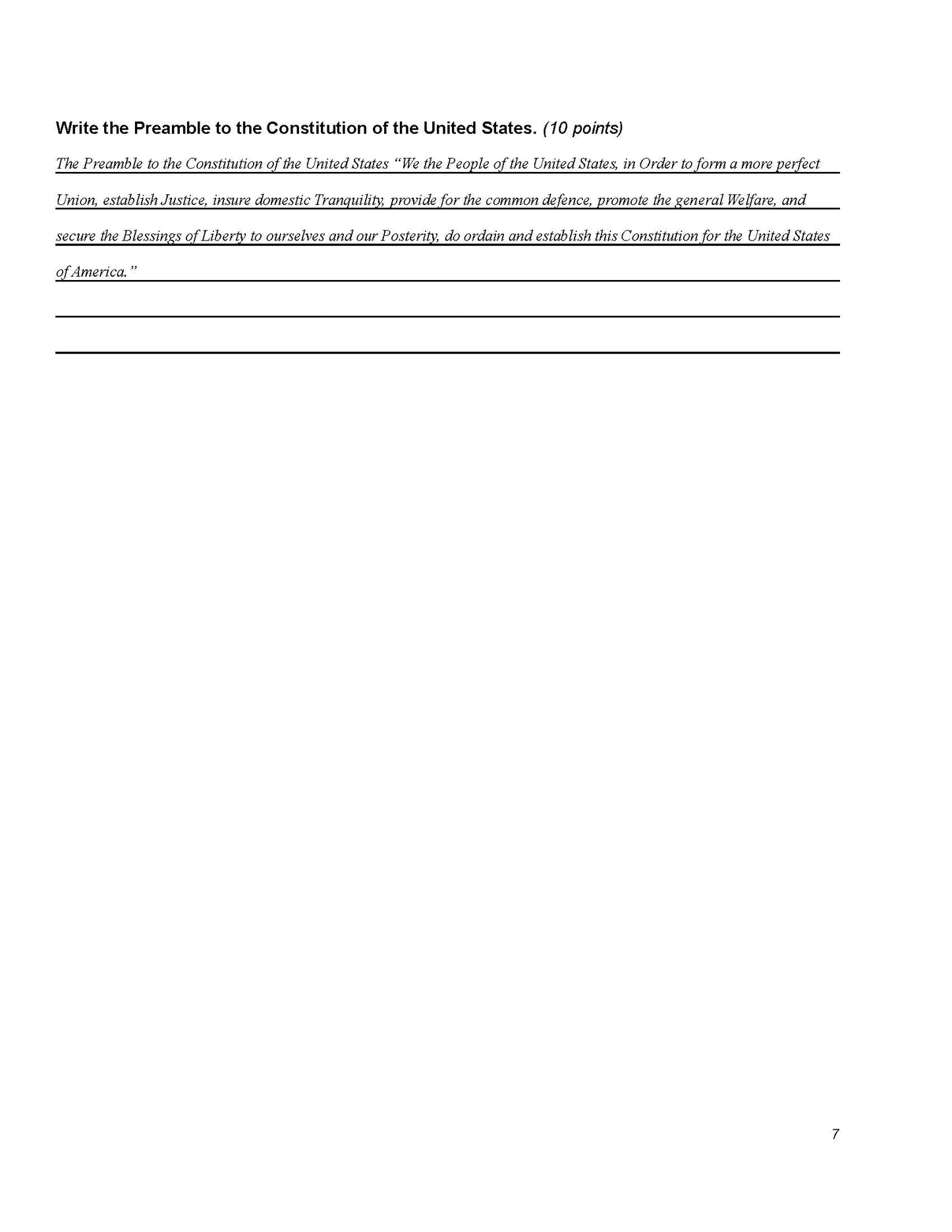 History Grade 12 - U.S. Government & Economics