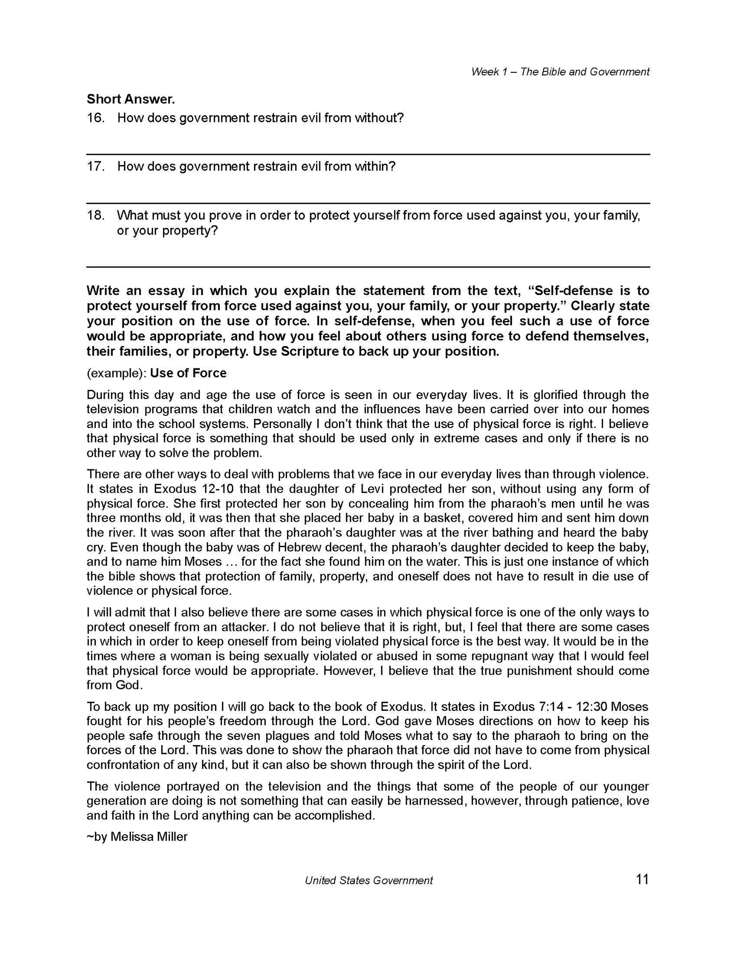 History Grade 12 - U.S. Government & Economics