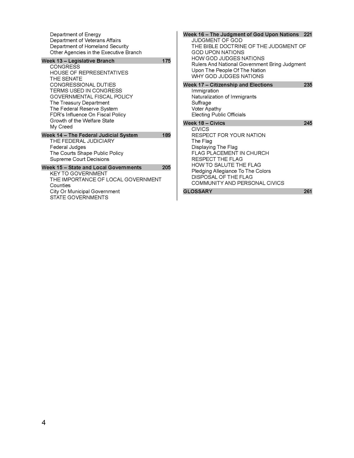History Grade 12 - U.S. Government & Economics