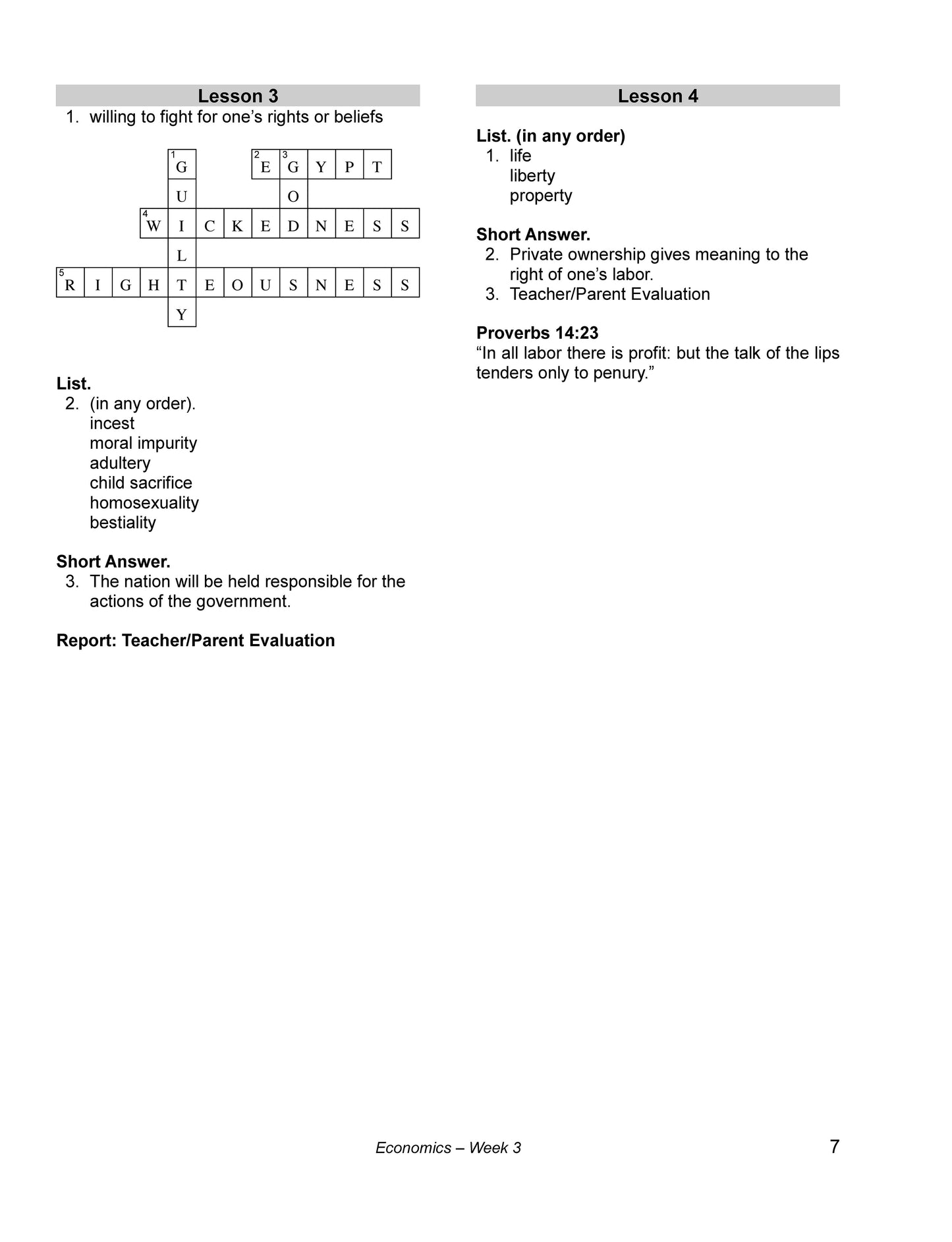 History Grade 12 - U.S. Government & Economics