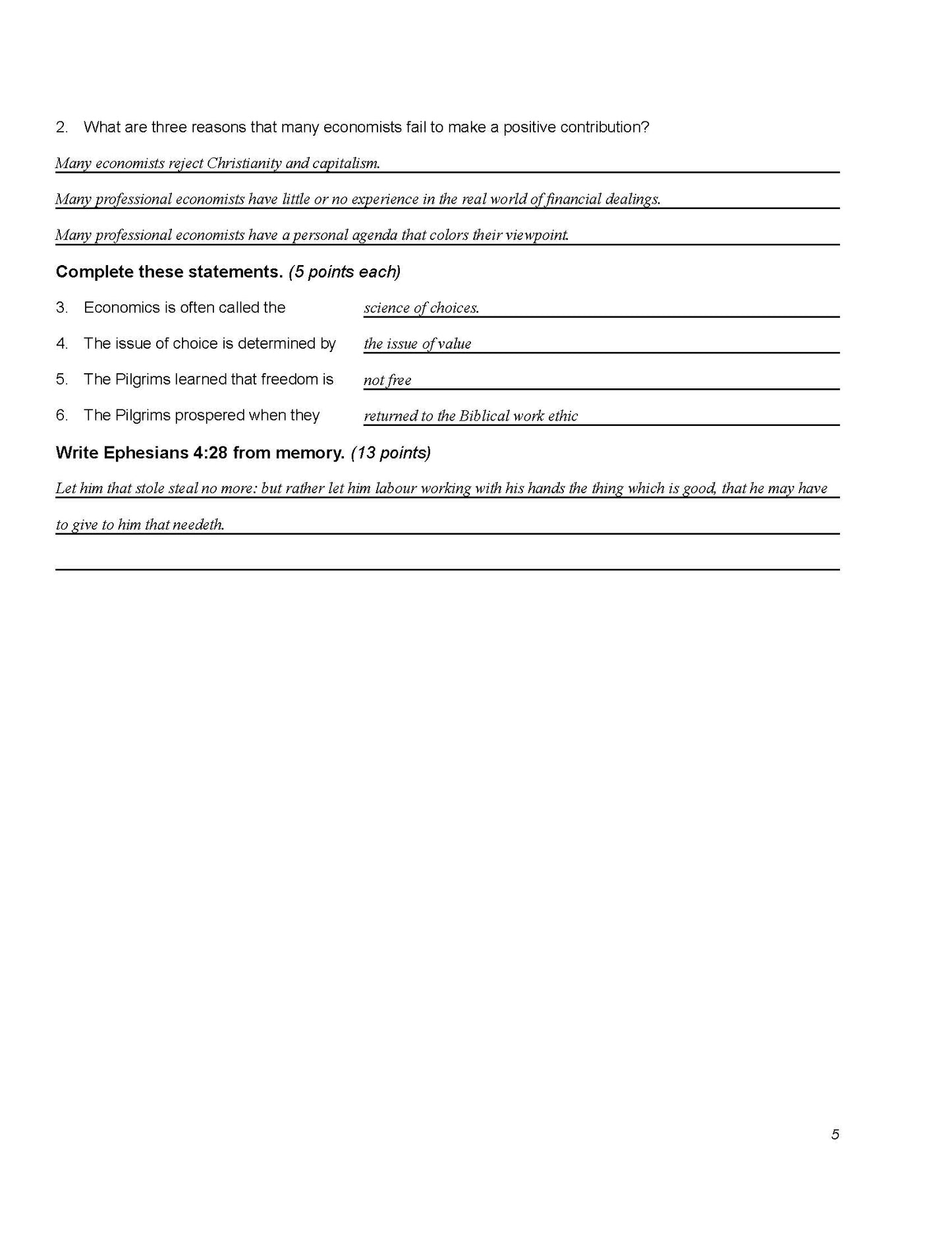 History Grade 12 - U.S. Government & Economics
