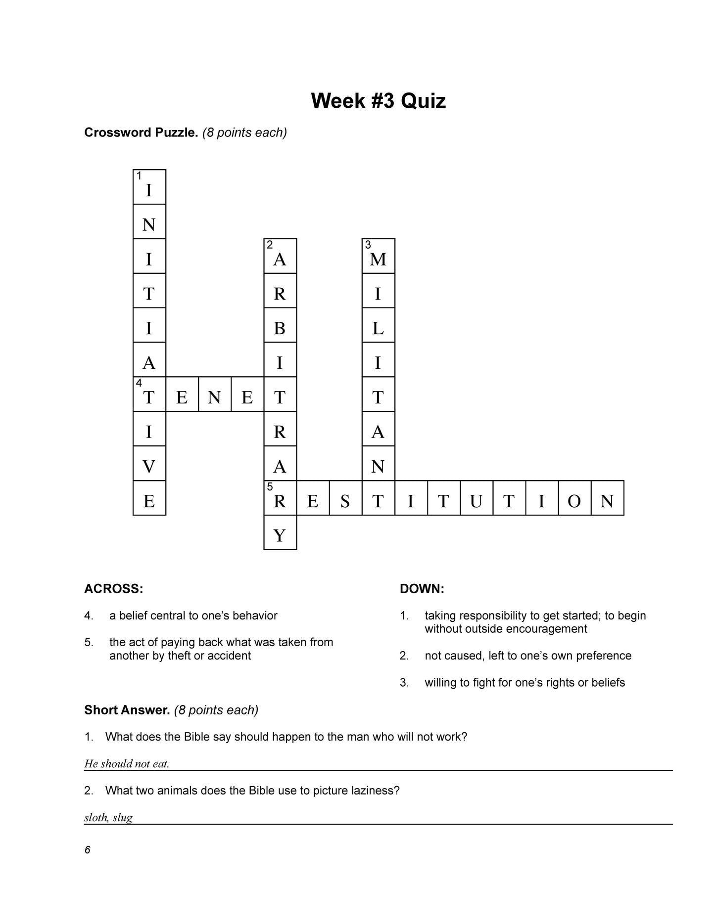 History Grade 12 - U.S. Government & Economics