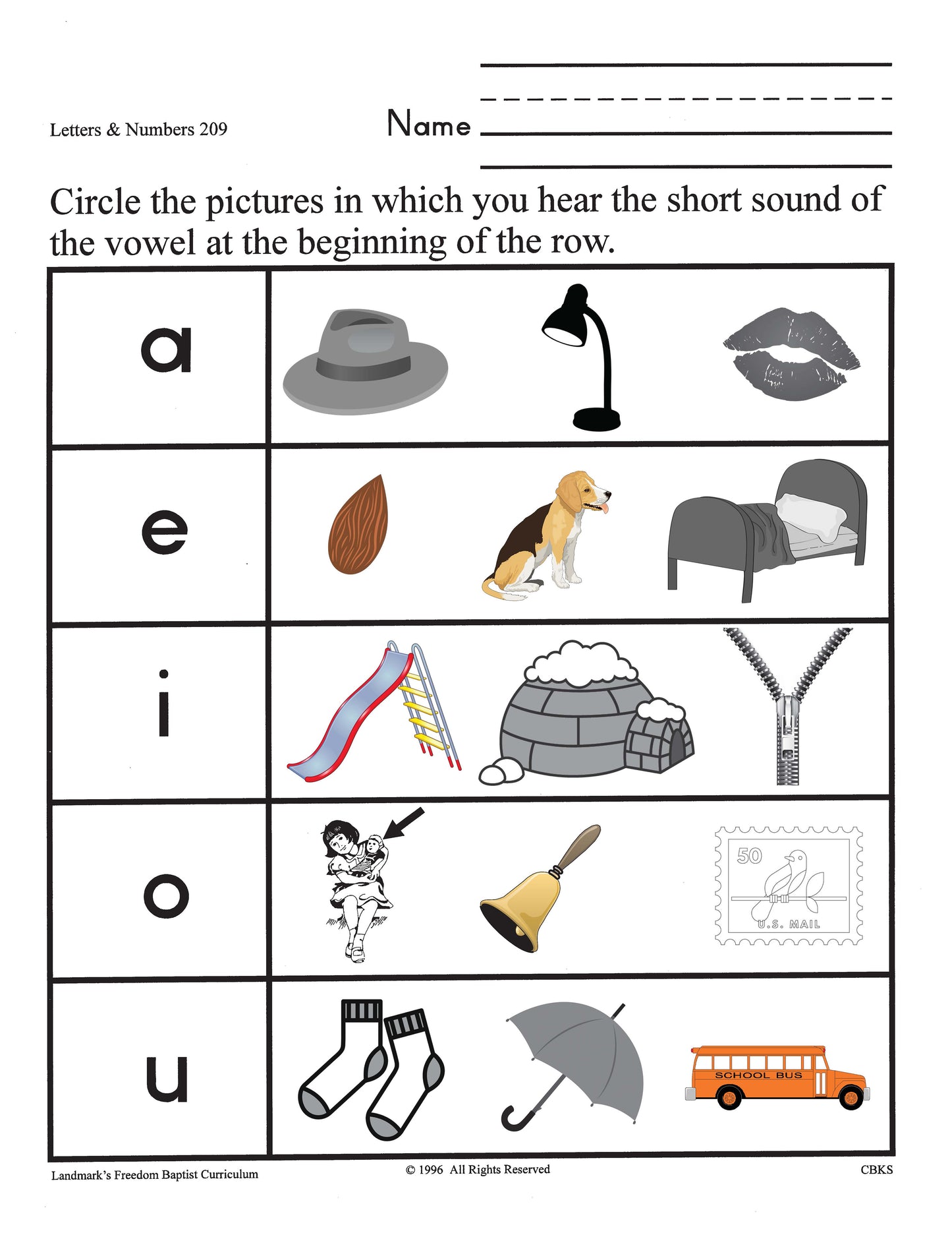 K5 Champion Baptist Kindergarten Student's Kit