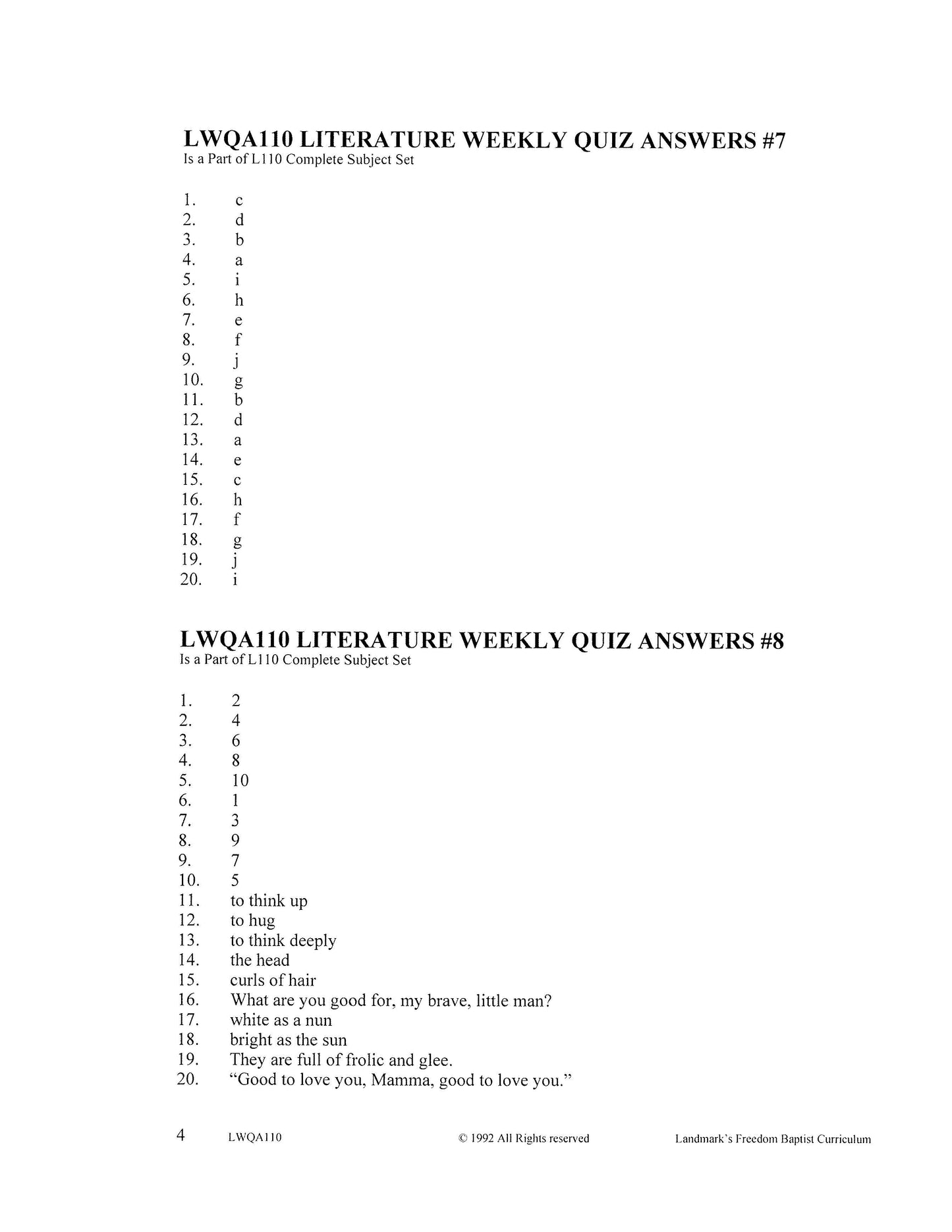 Literature Grade 02