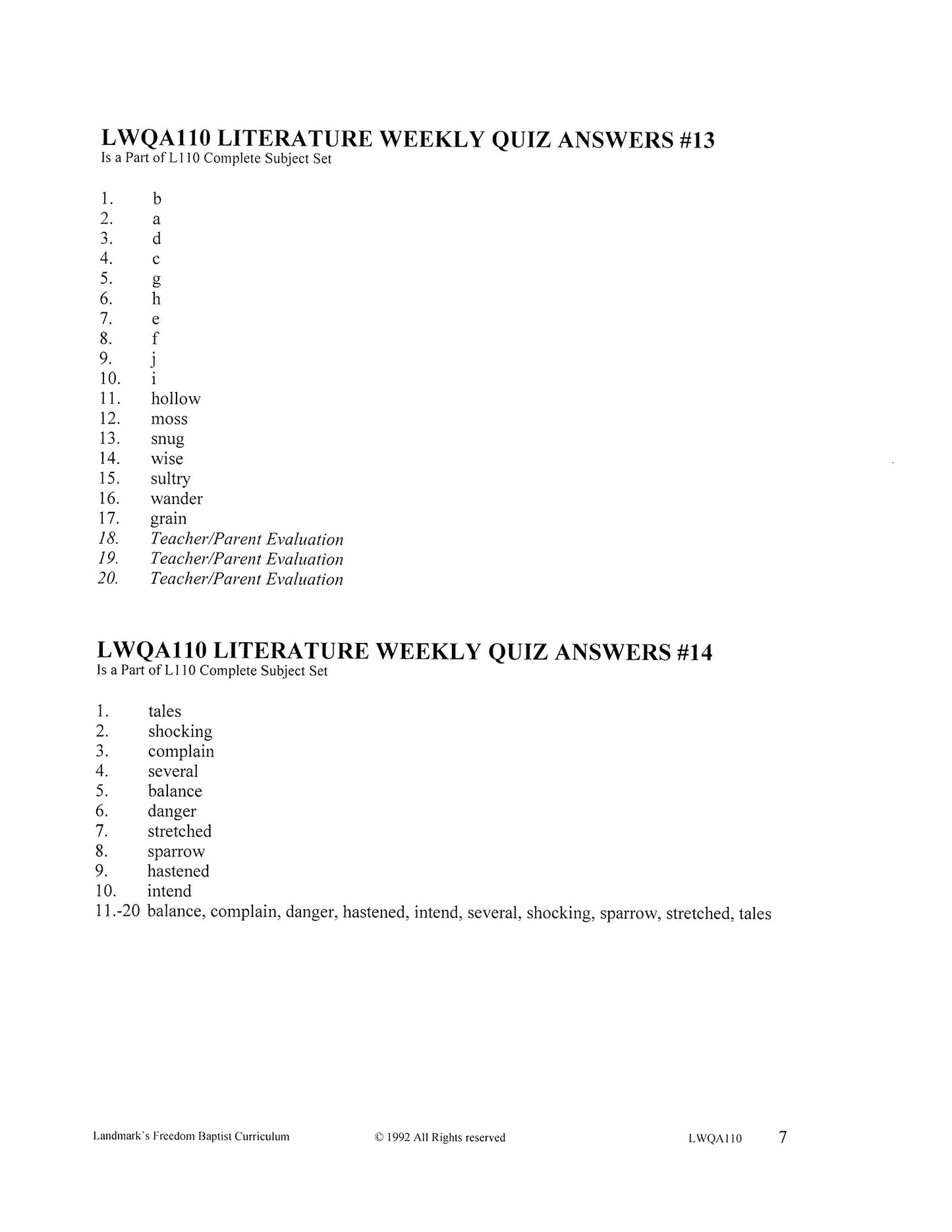Literature Grade 02