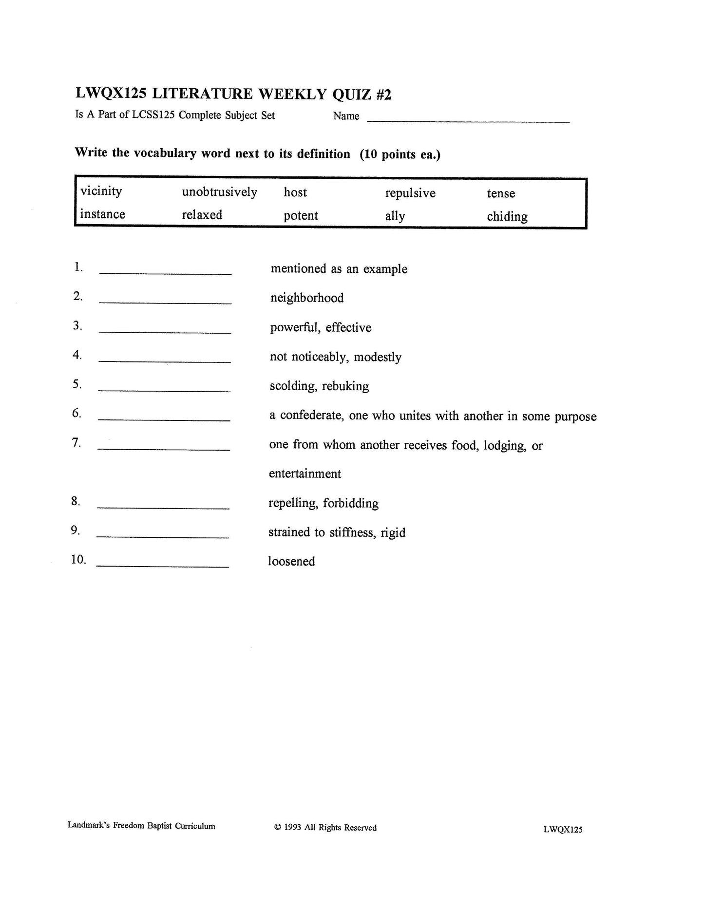 Literature Grade 05
