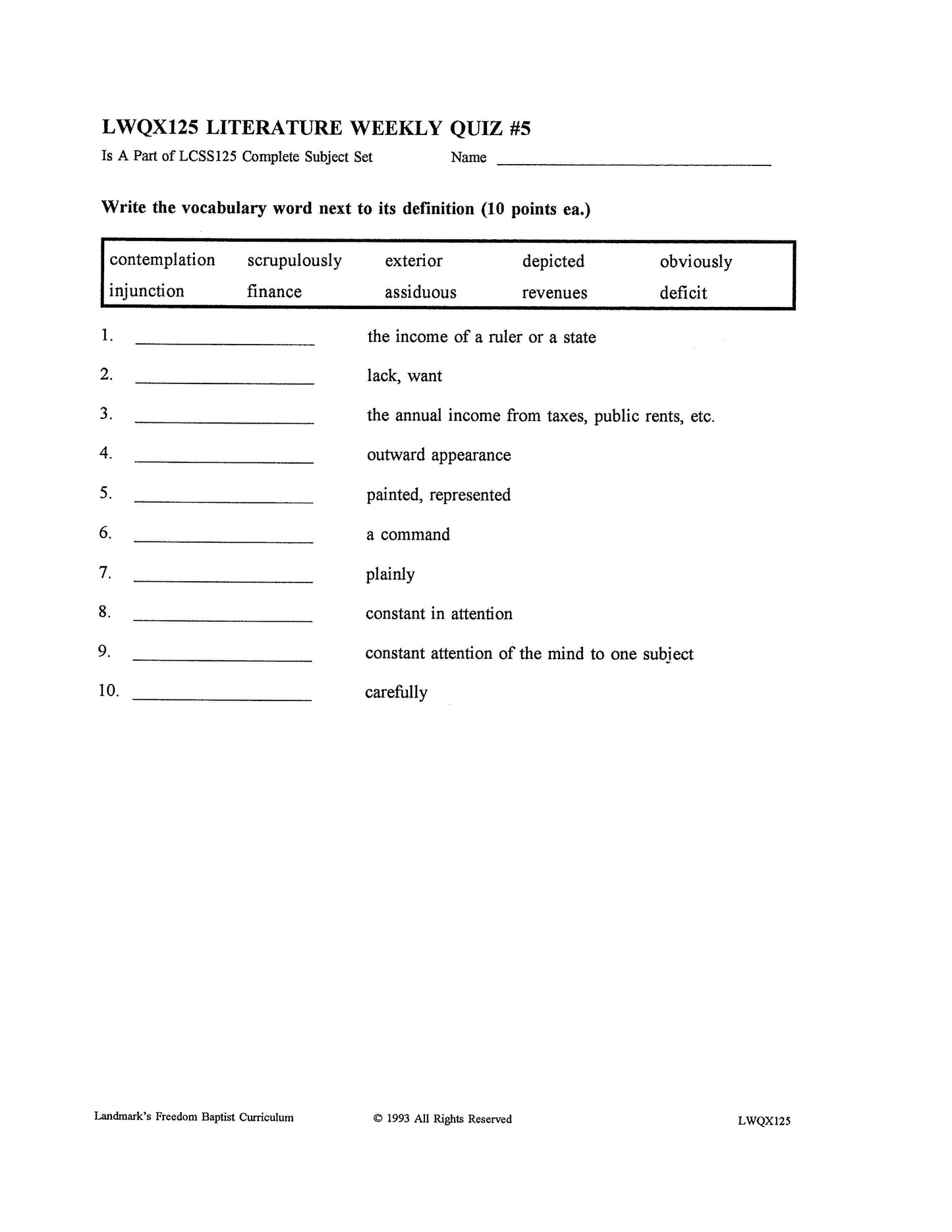 Literature Grade 05