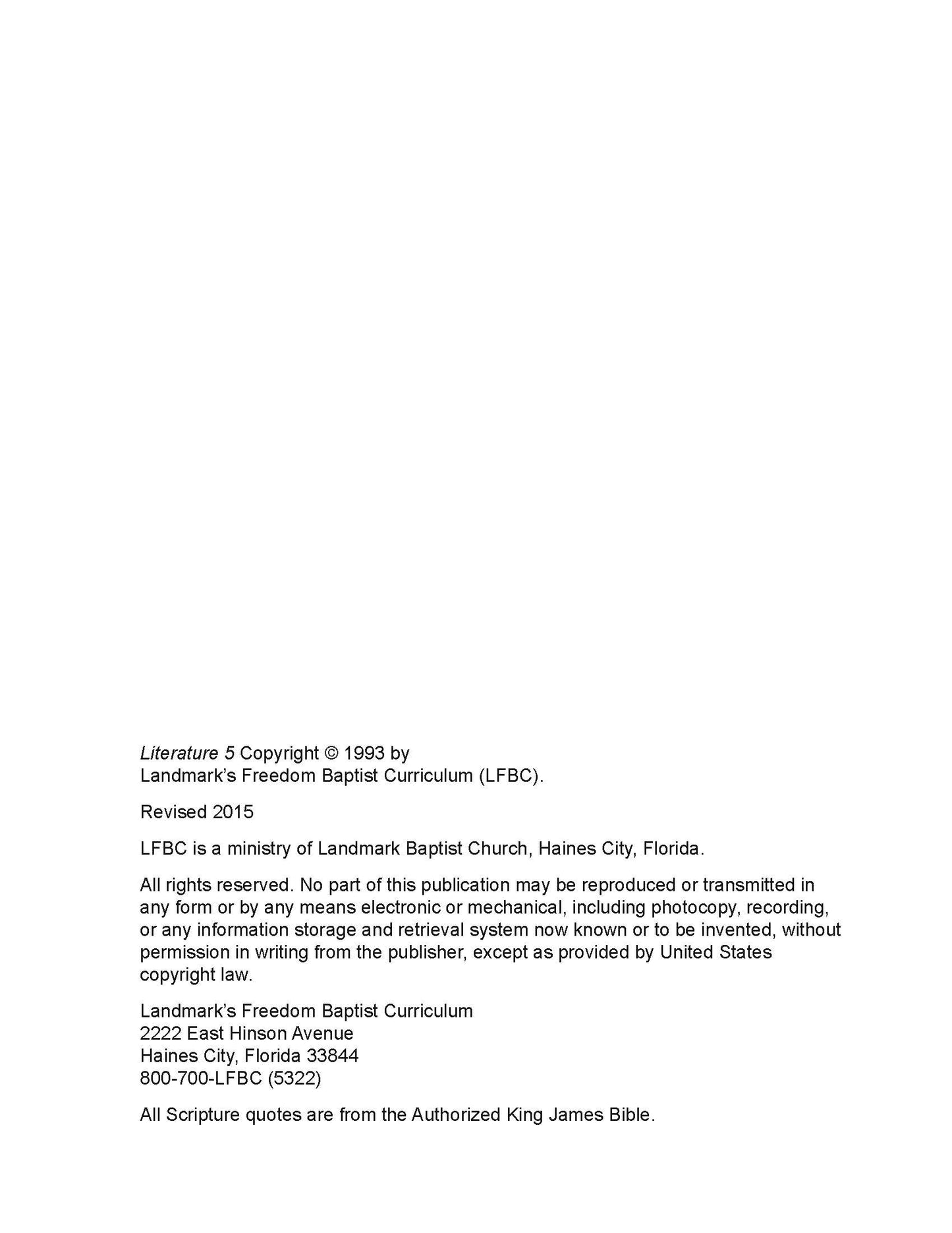 Literature Grade 05