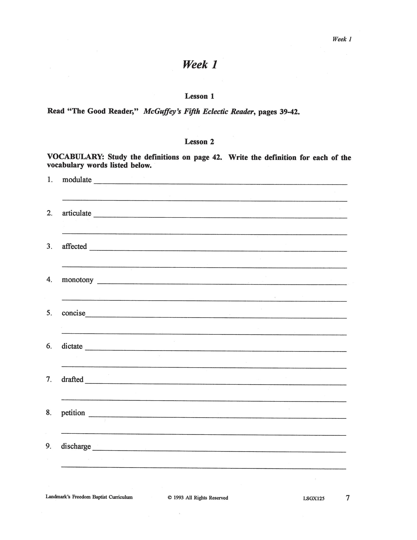 Literature Grade 05