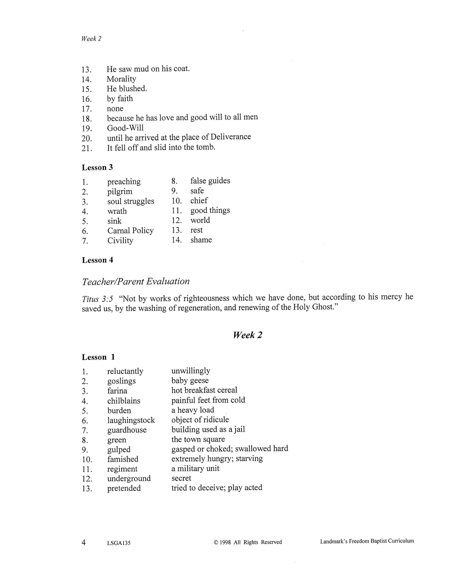 Literature Grade 07 - Character-Building Stories and Legends