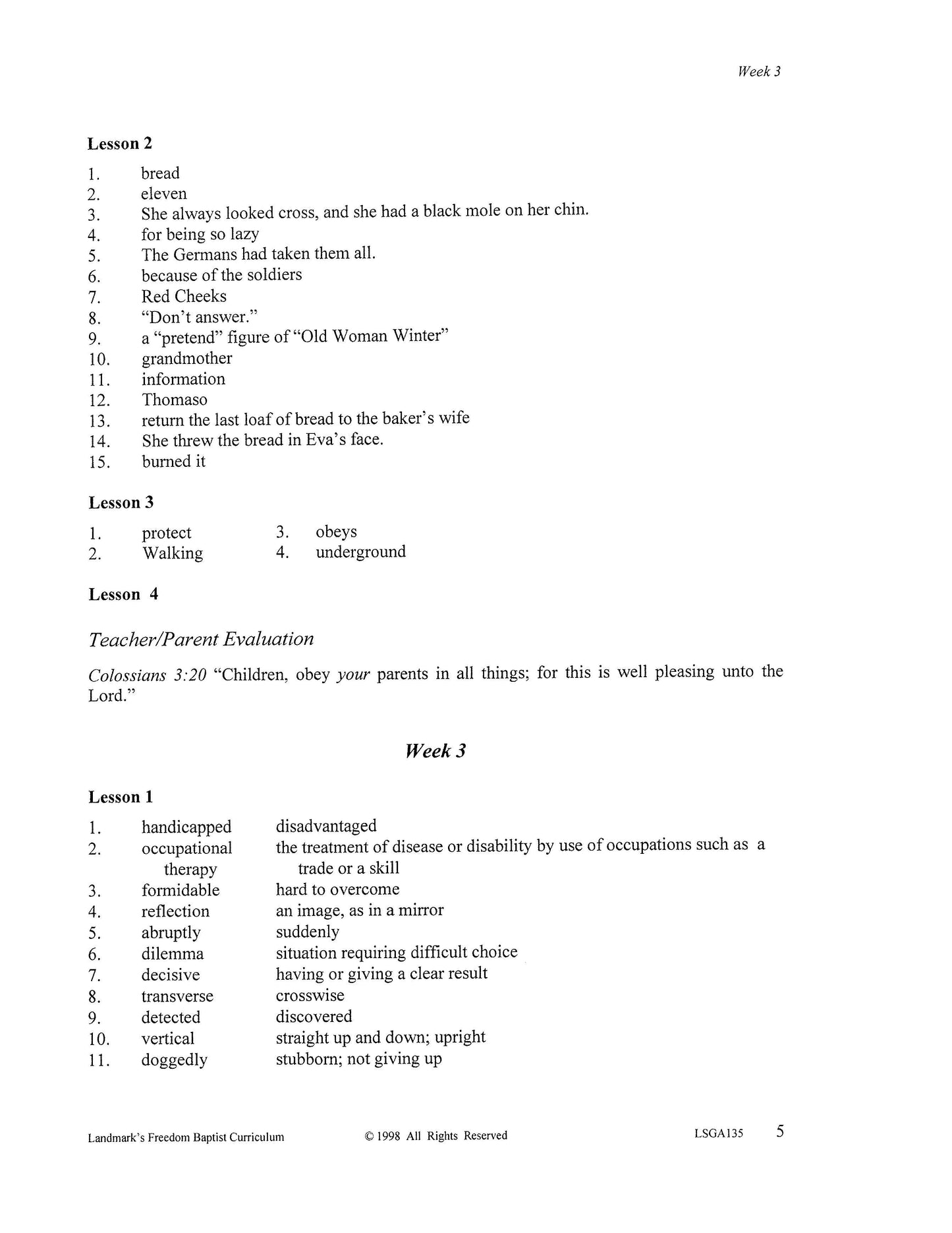 Literature Grade 07 - Character-Building Stories and Legends