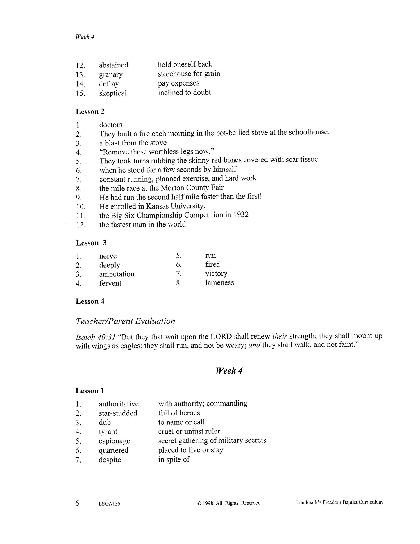 Literature Grade 07 - Character-Building Stories and Legends