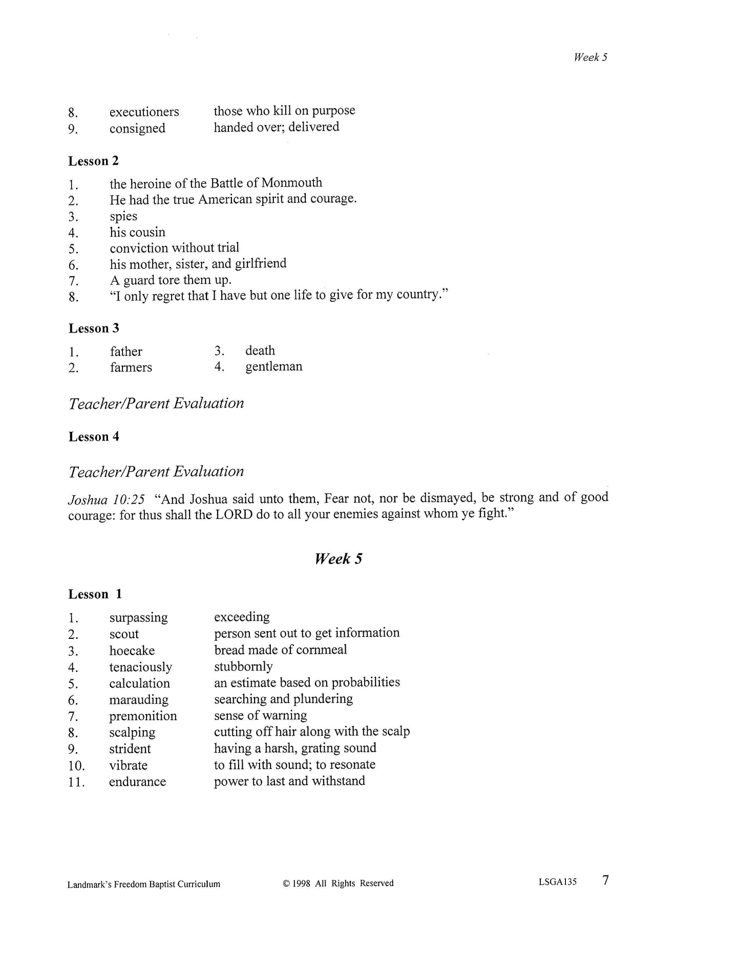 Literature Grade 07 - Character-Building Stories and Legends