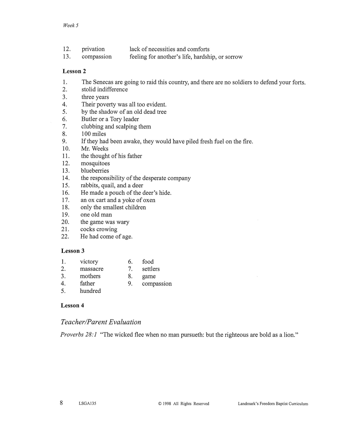 Literature Grade 07 - Character-Building Stories and Legends