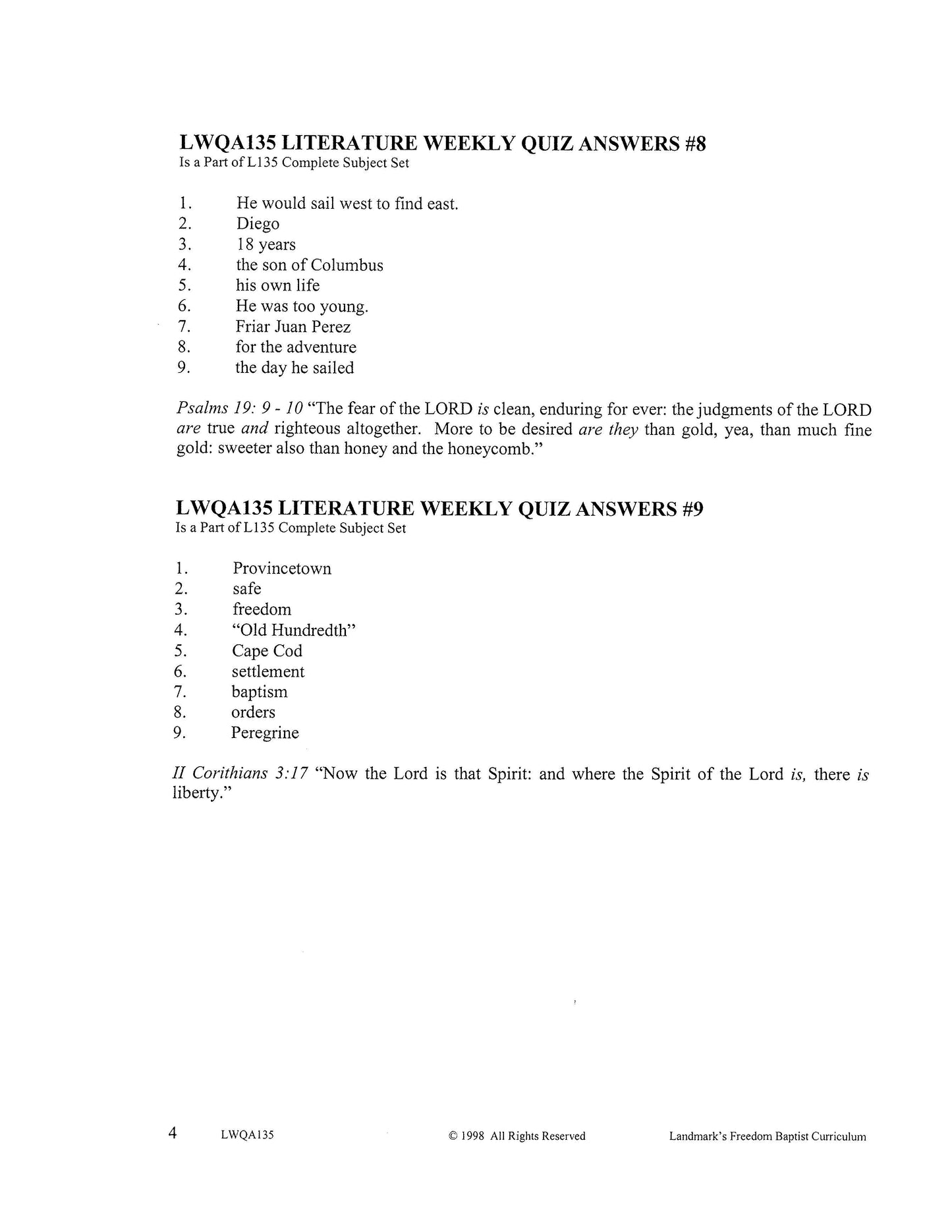 Literature Grade 07 - Character-Building Stories and Legends