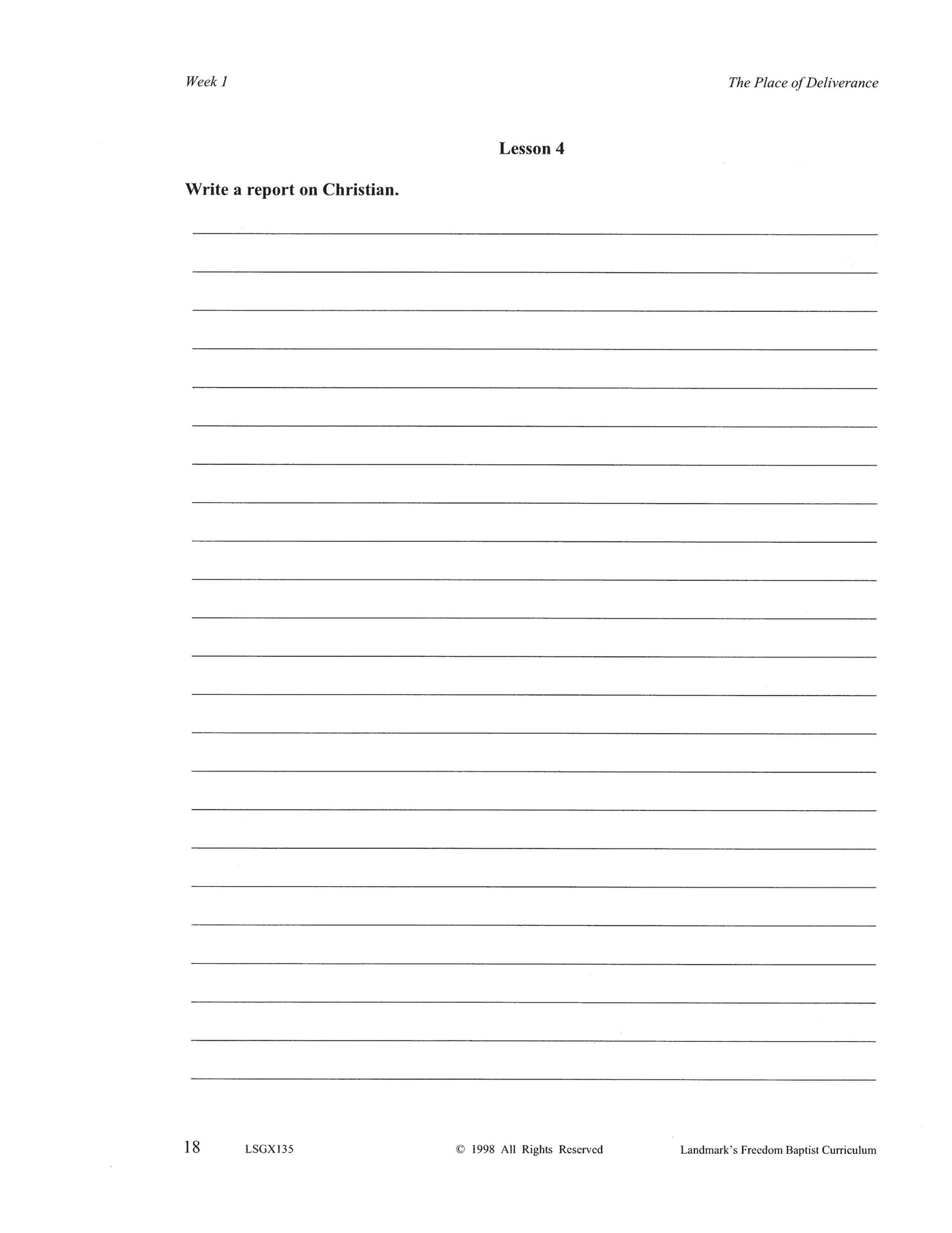 Literature Grade 07 - Character-Building Stories and Legends