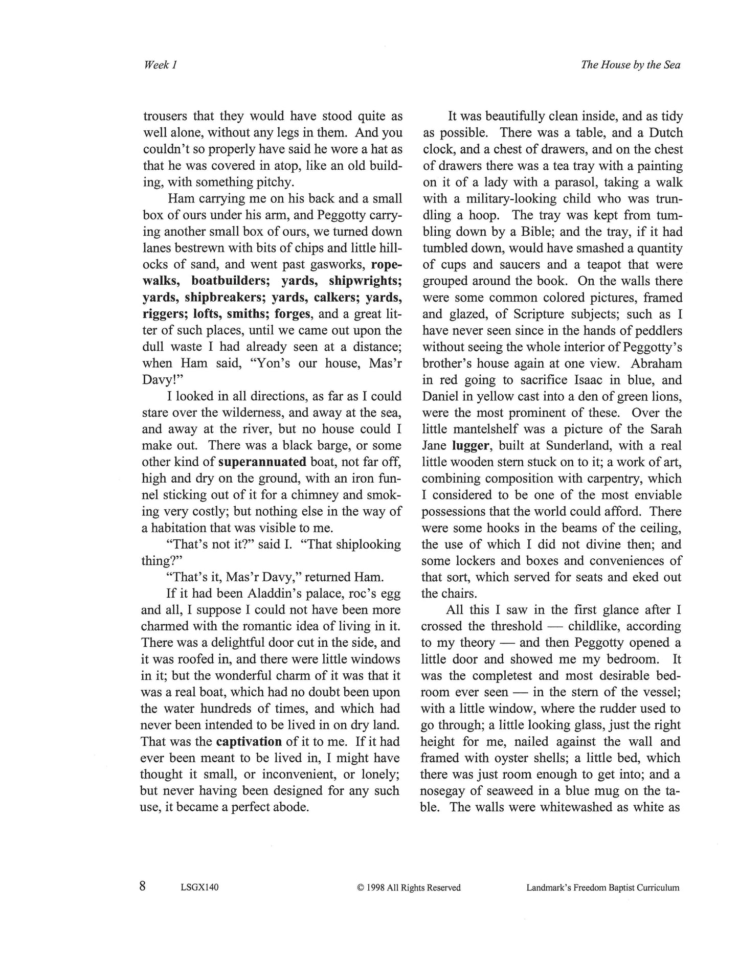 Literature Grade 08 - Character-Building Biographies