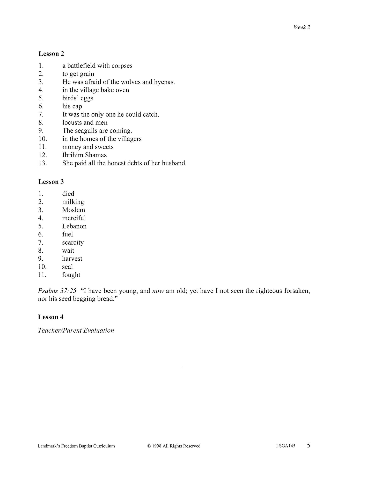 Literature Grade 09 - Character-Building Favorites (ELECTIVE)