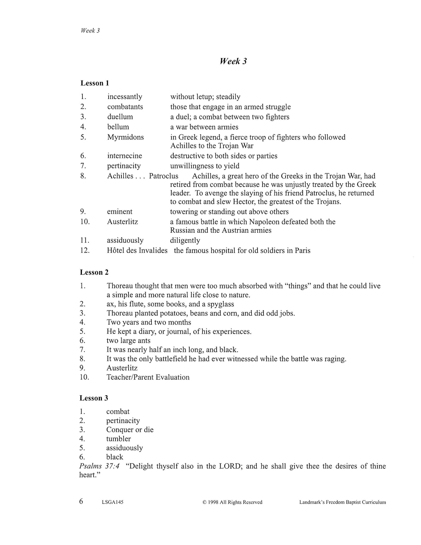 Literature Grade 09 - Character-Building Favorites (ELECTIVE)