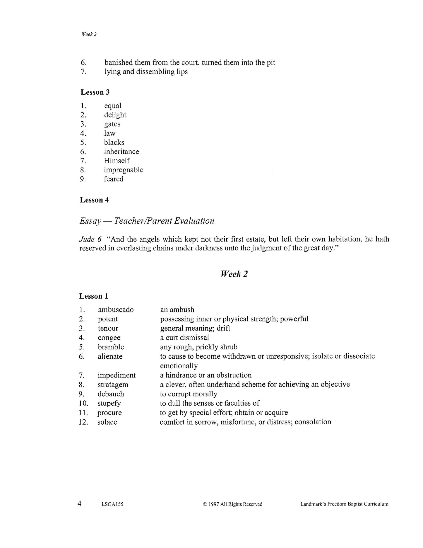 Literature Grade 11 - John Bunyan's The Holy War   (ELECTIVE)