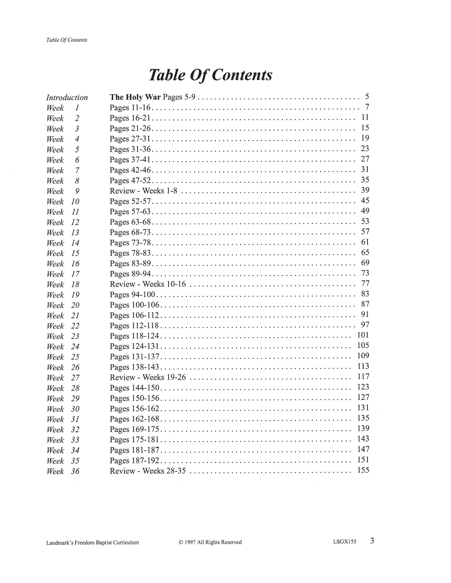 Literature Grade 11 - John Bunyan's The Holy War   (ELECTIVE)