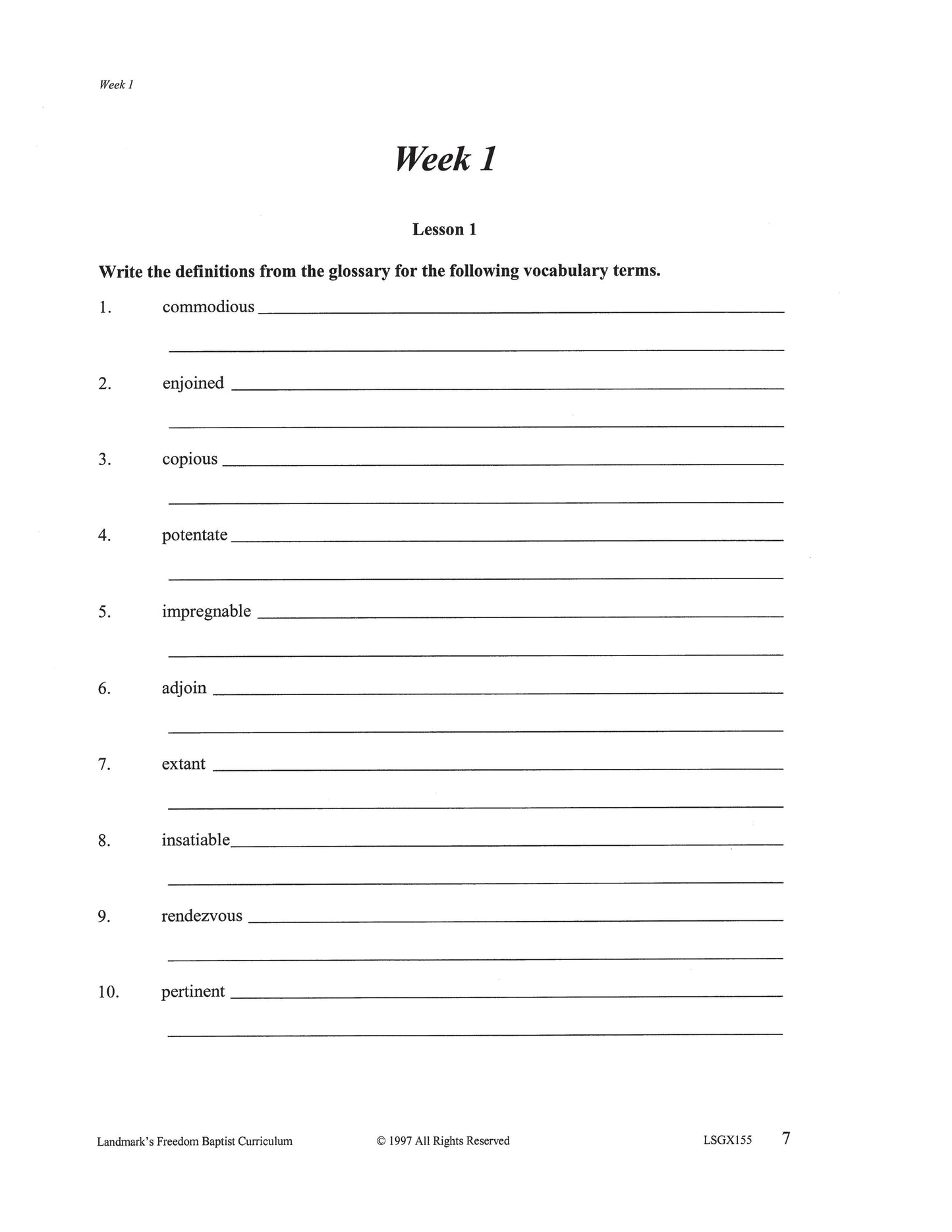 Literature Grade 11 - John Bunyan's The Holy War   (ELECTIVE)