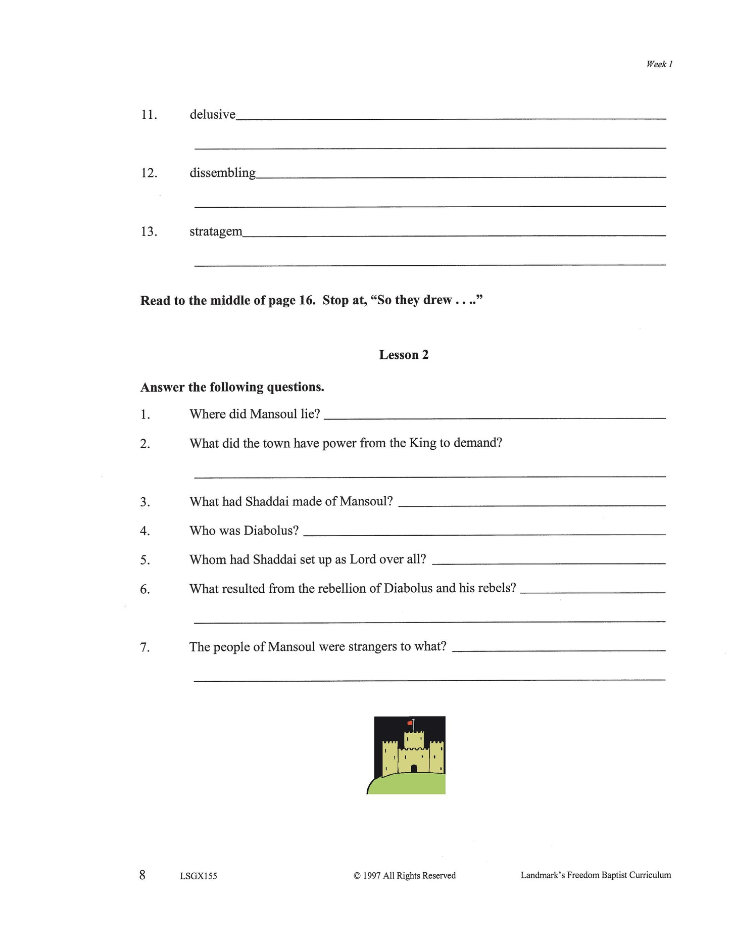 Literature Grade 11 - John Bunyan's The Holy War   (ELECTIVE)