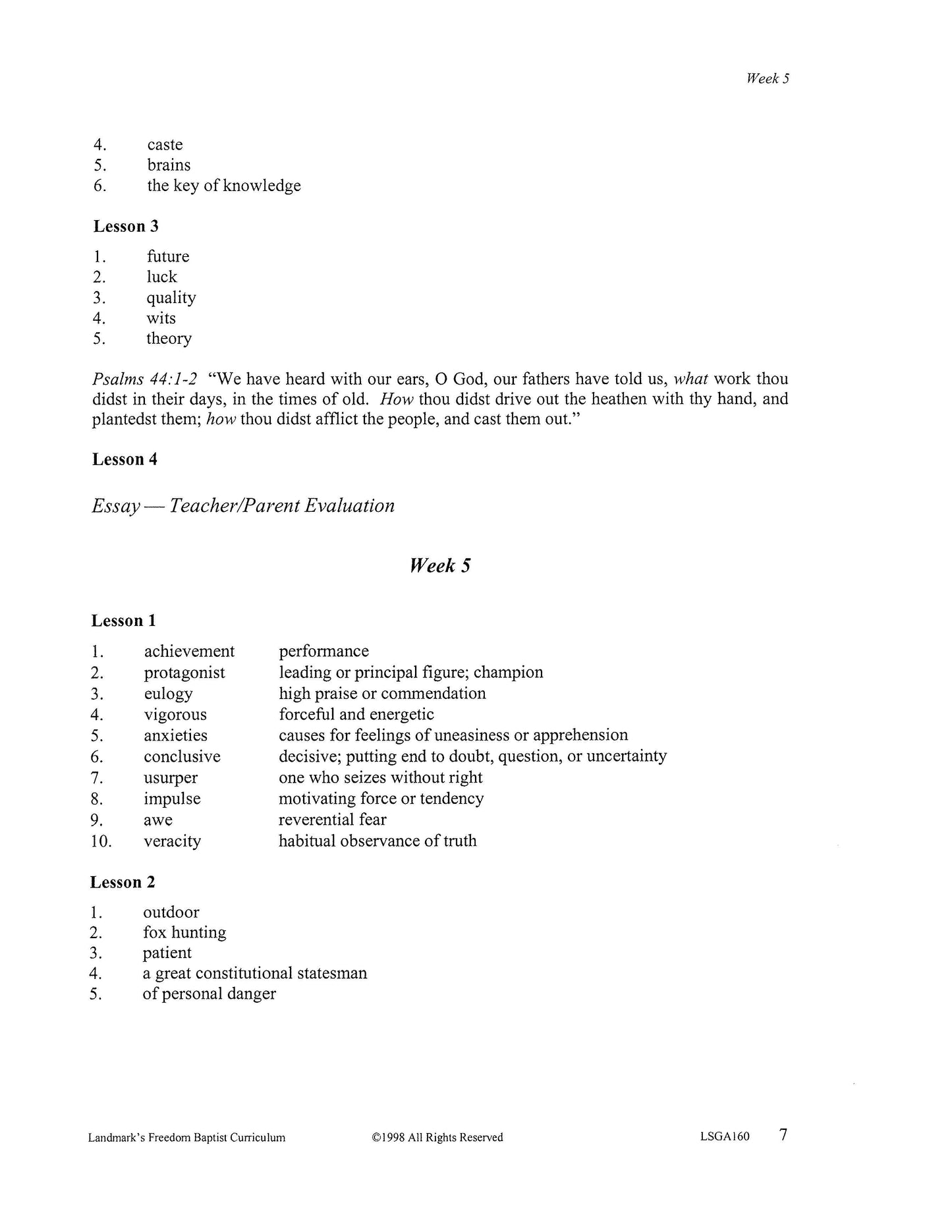 Literature Grade 12 - Literature Classics (ELECTIVE)