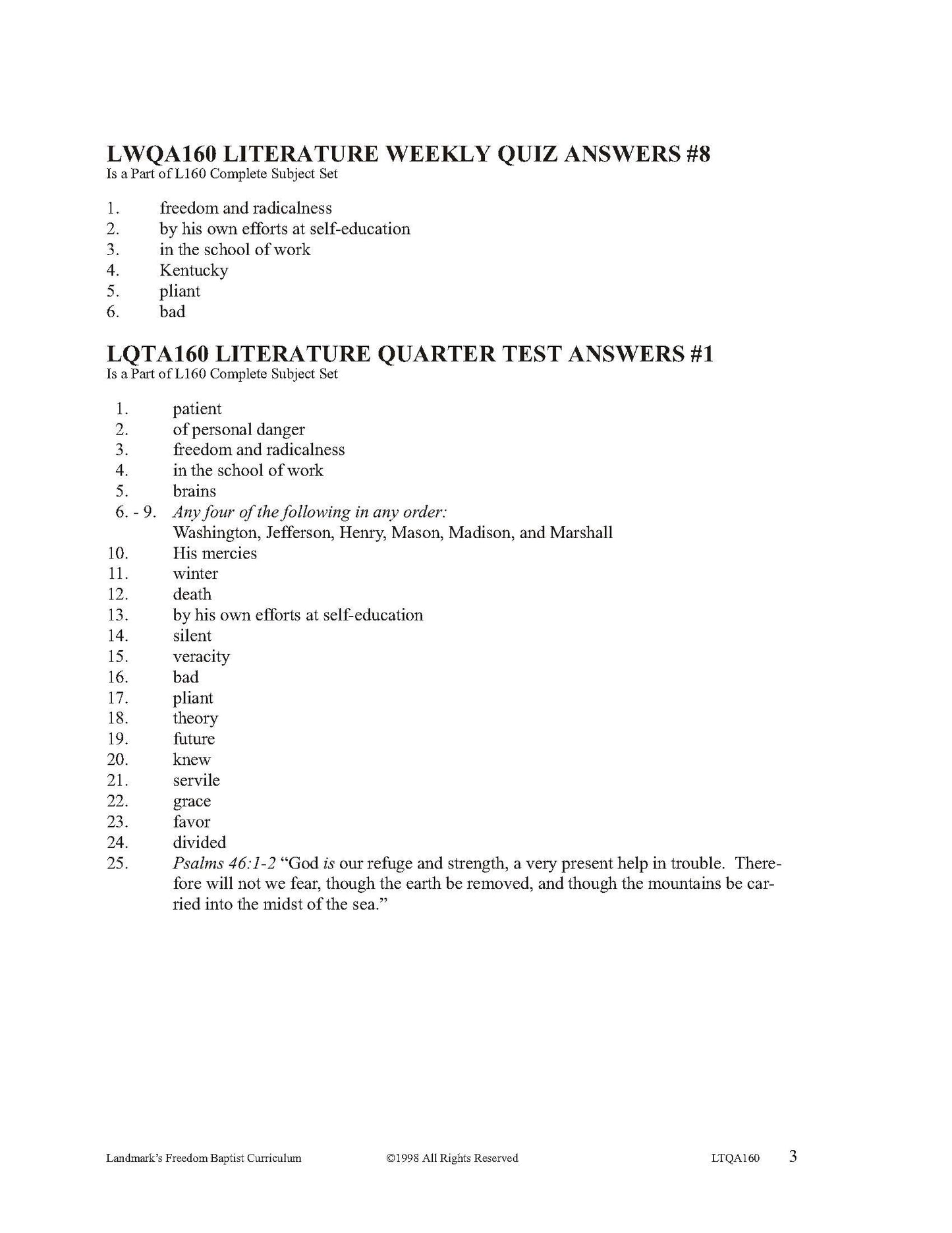 Literature Grade 12 - Literature Classics (ELECTIVE)