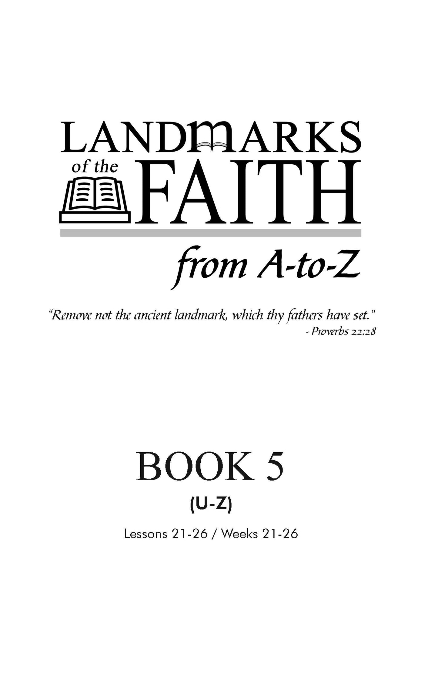 Landmarks of the Faith - Book 5