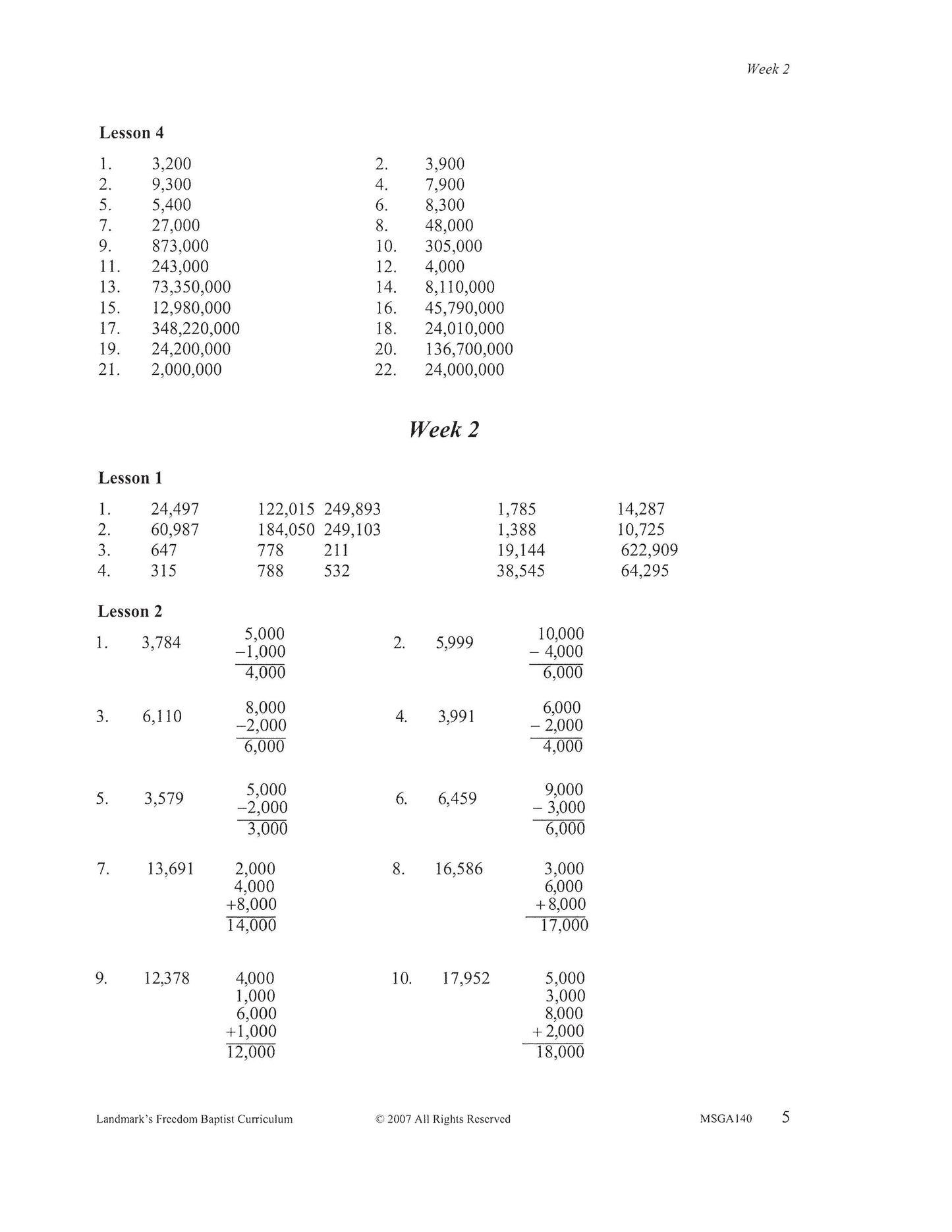 Math Grade 08 - Math Foundations / Pre-Algebra