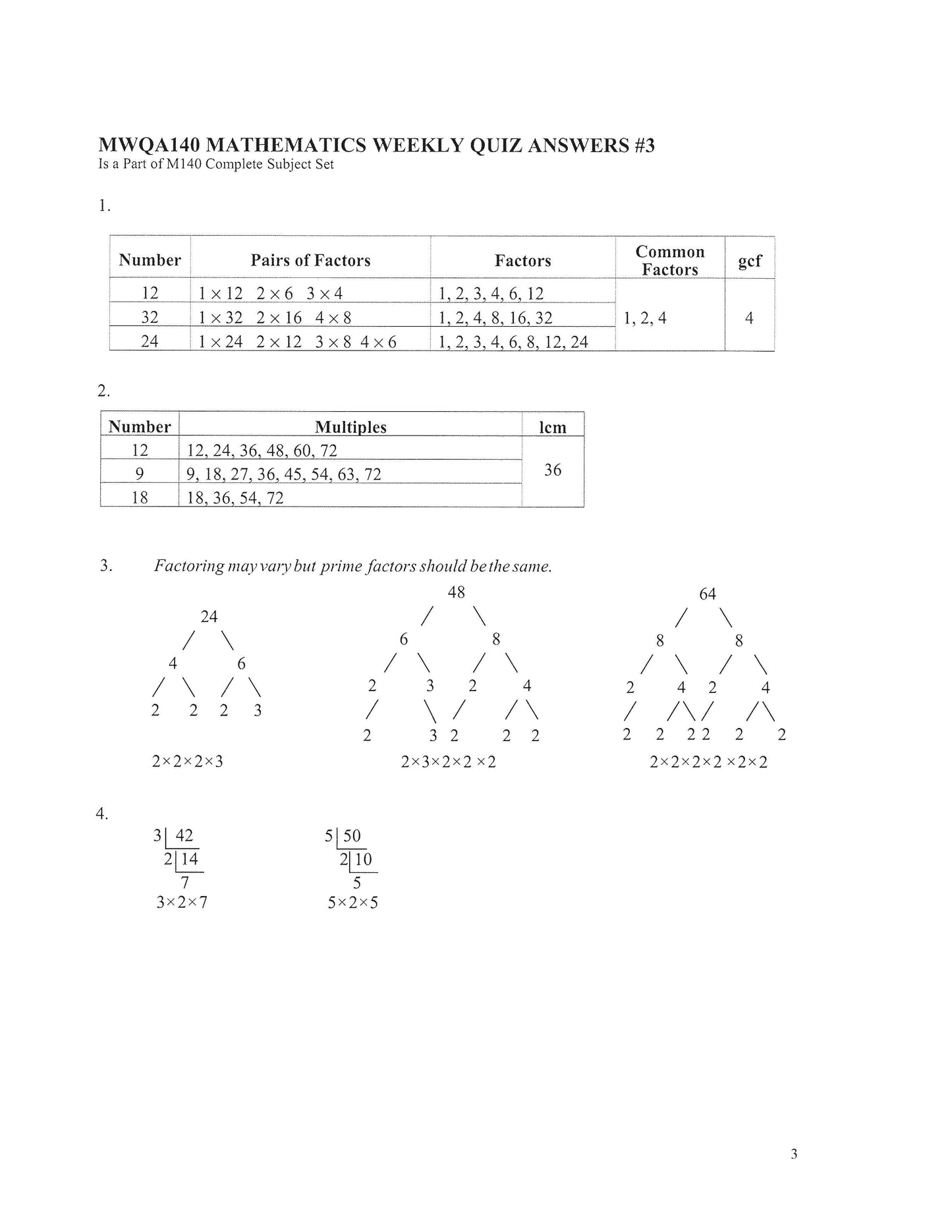 Math Grade 08 - Math Foundations / Pre-Algebra