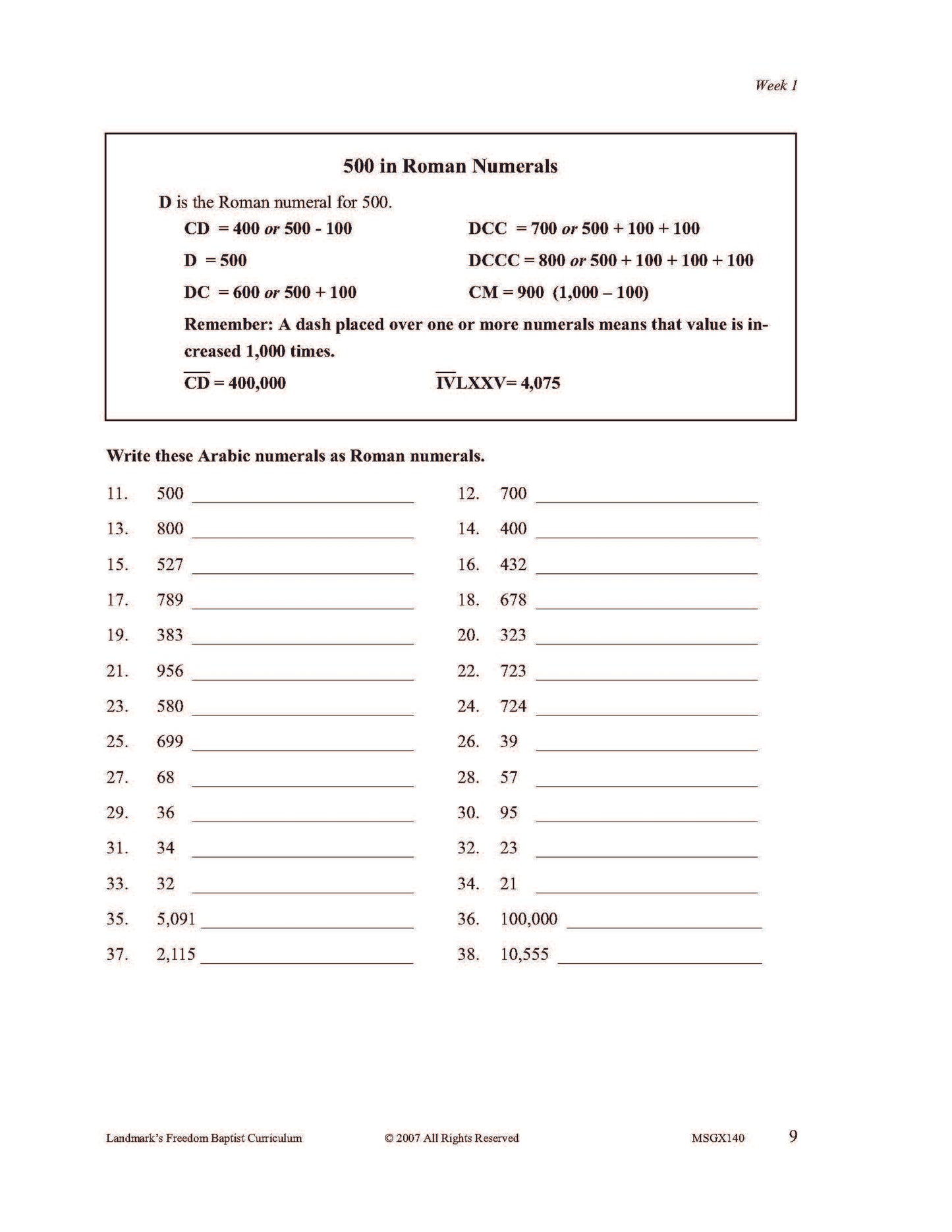 Math Grade 08 - Math Foundations / Pre-Algebra