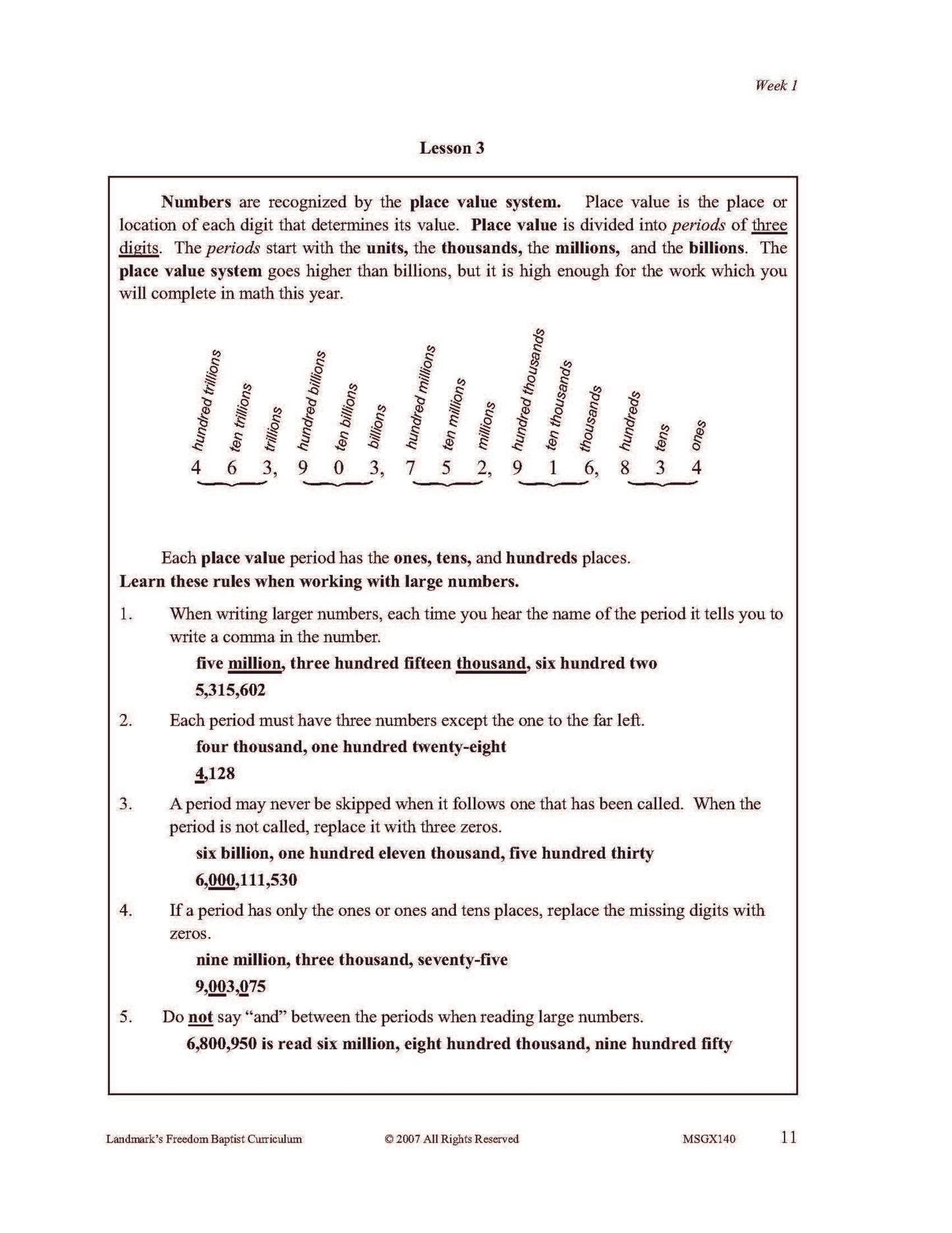 Math Grade 08 - Math Foundations / Pre-Algebra