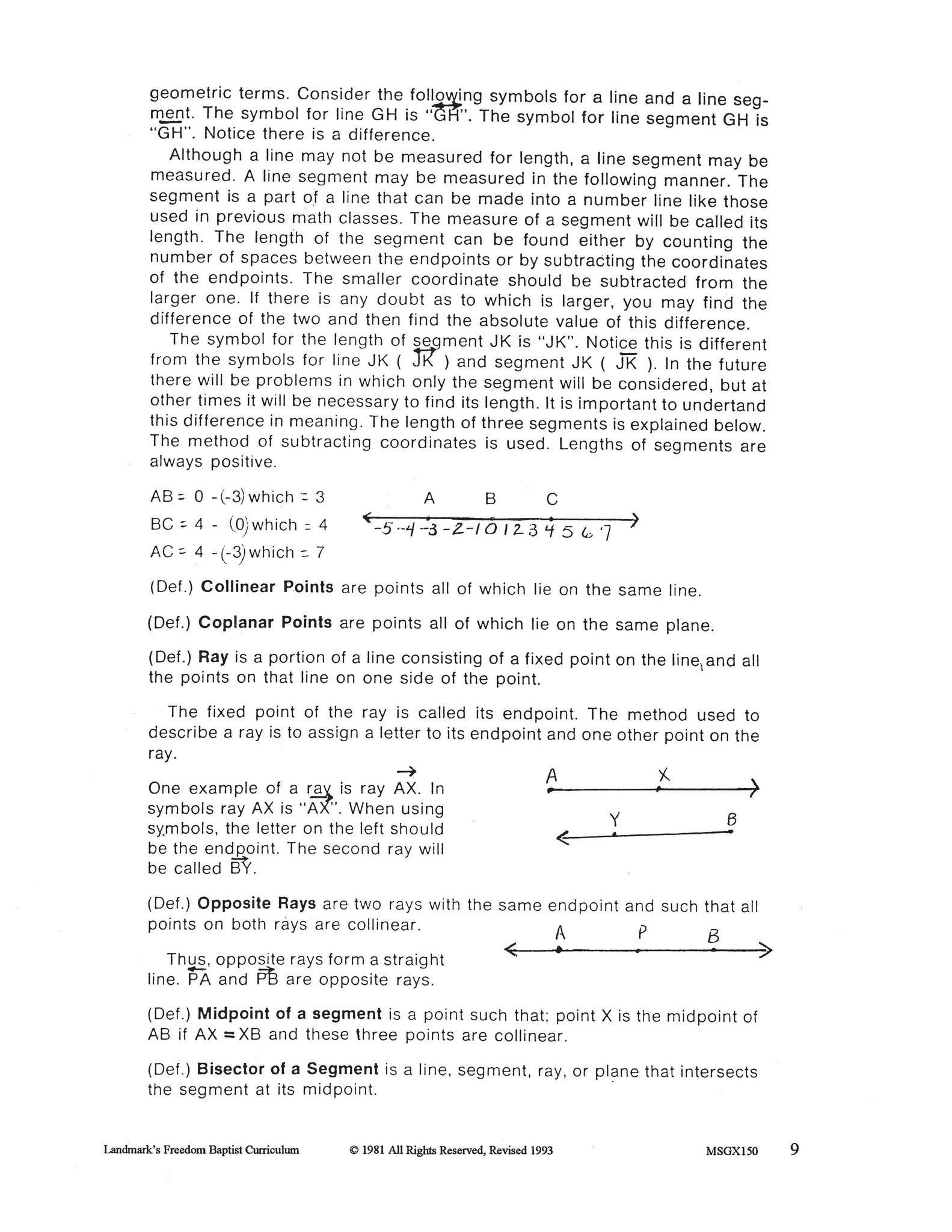 Math Grade 10 - Geometry – Landmark's Freedom Baptist Curriculum