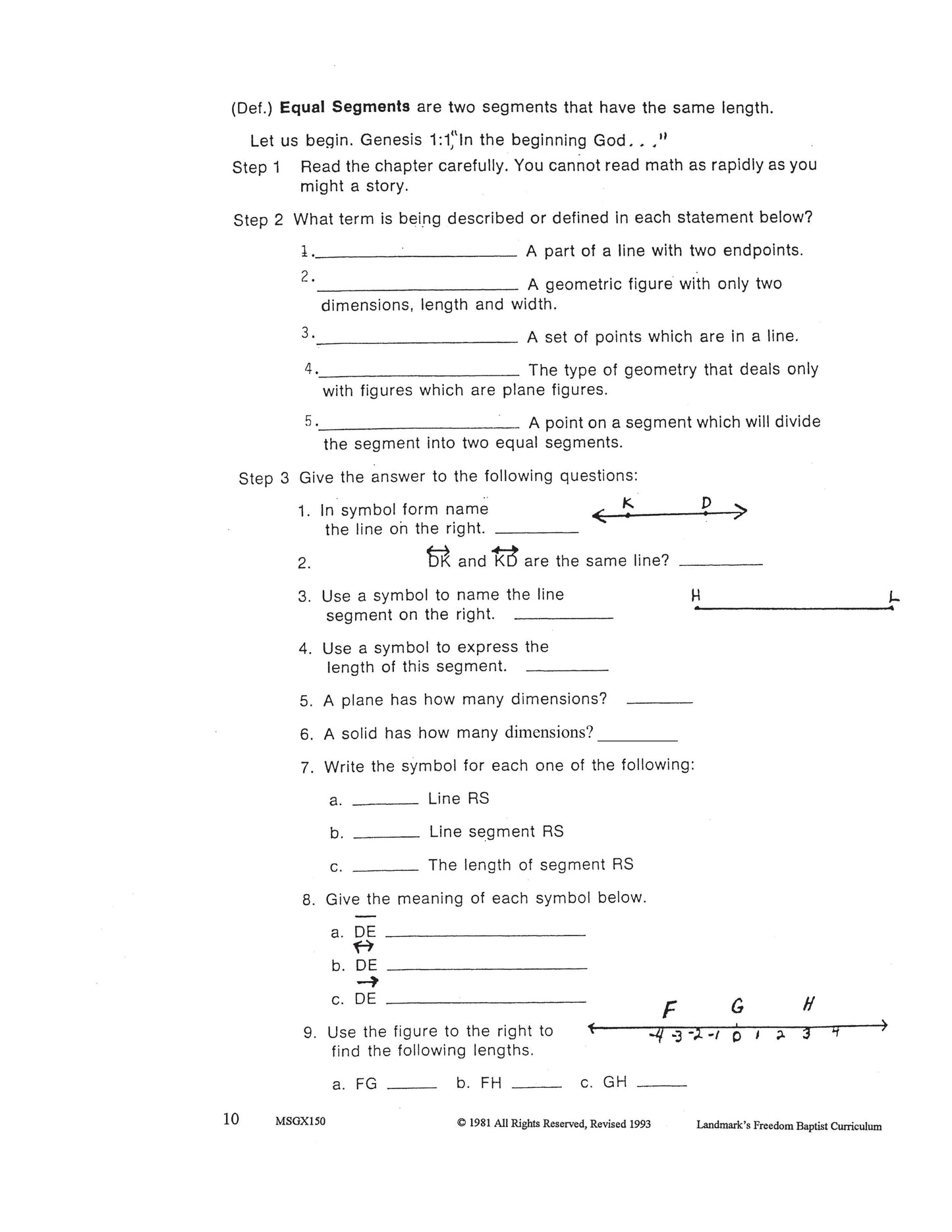 Math Grade 10 - Geometry