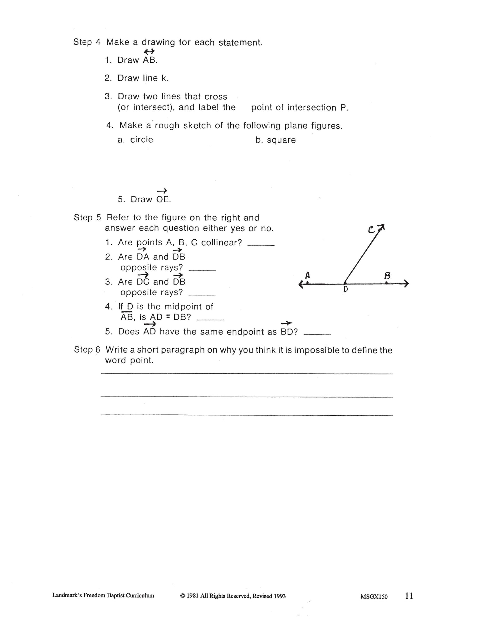 Math Grade 10 - Geometry – Landmark's Freedom Baptist Curriculum