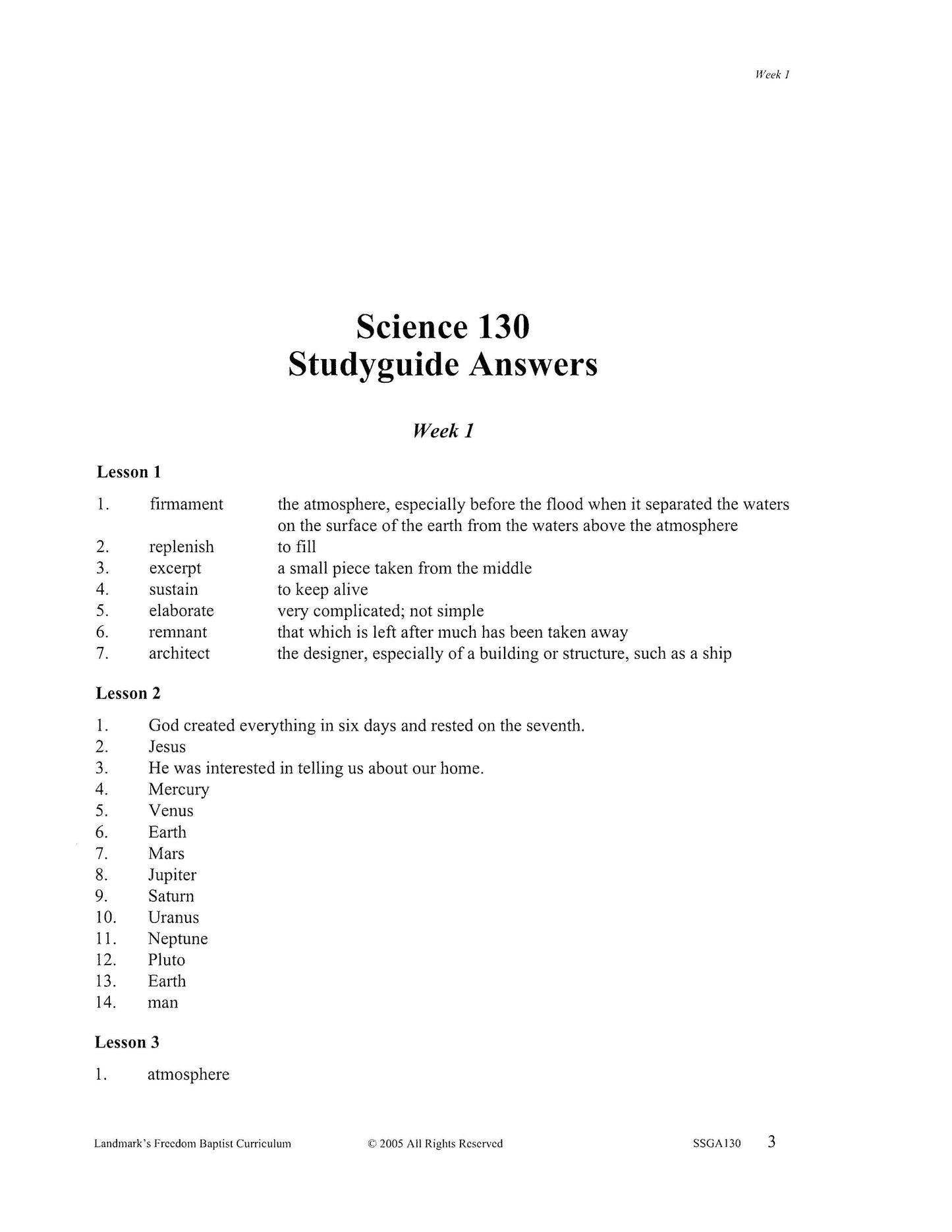 Science Grade 06 - Earth Science