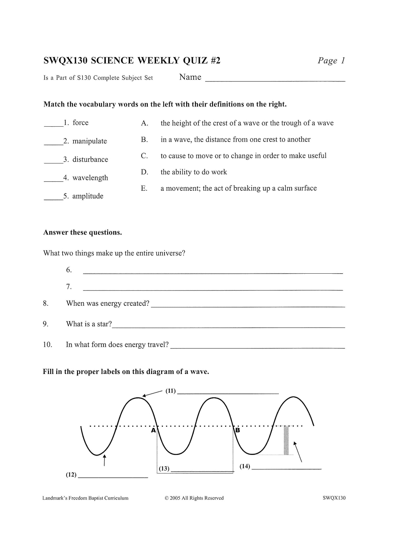 Science Grade 06 - Earth Science