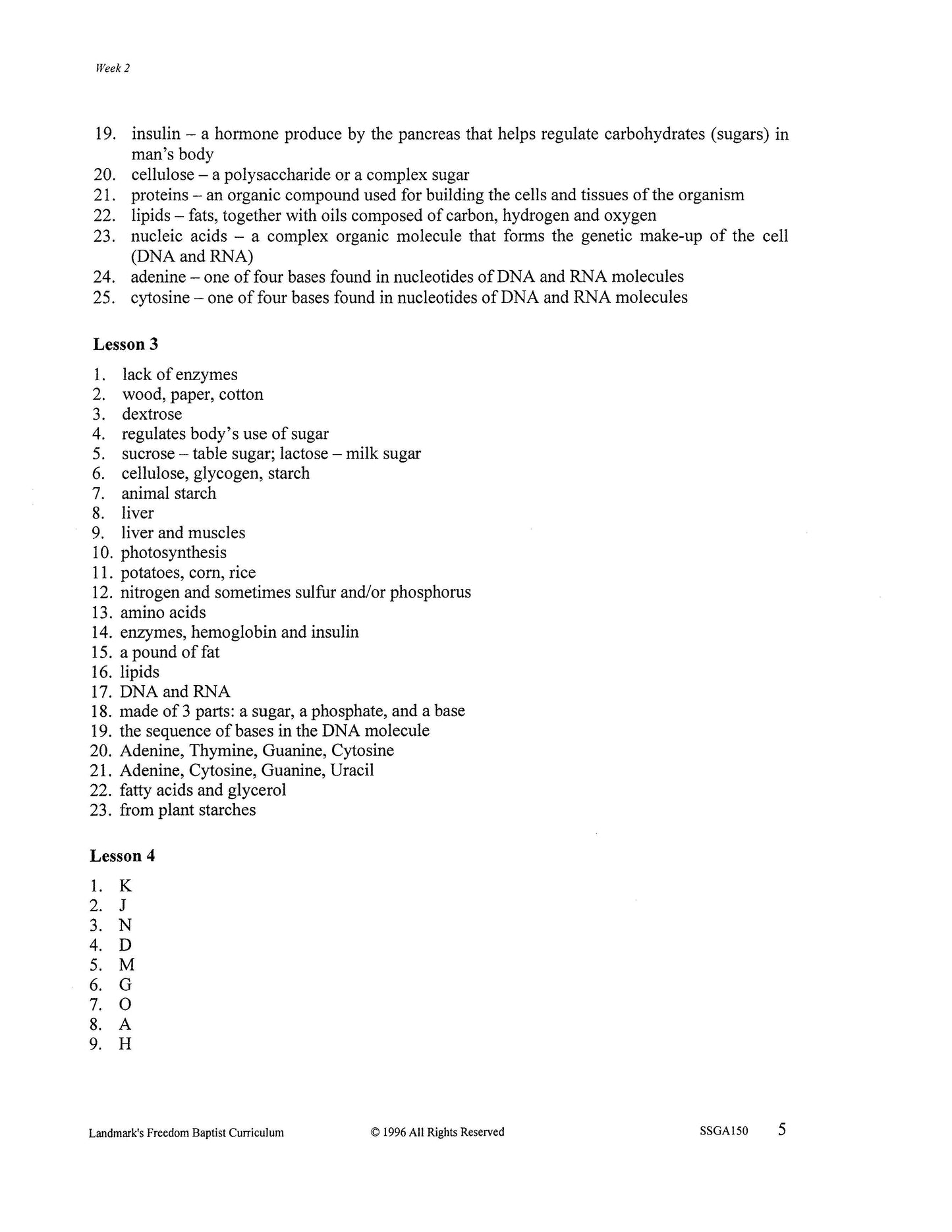 Science Grade 10 - Biology