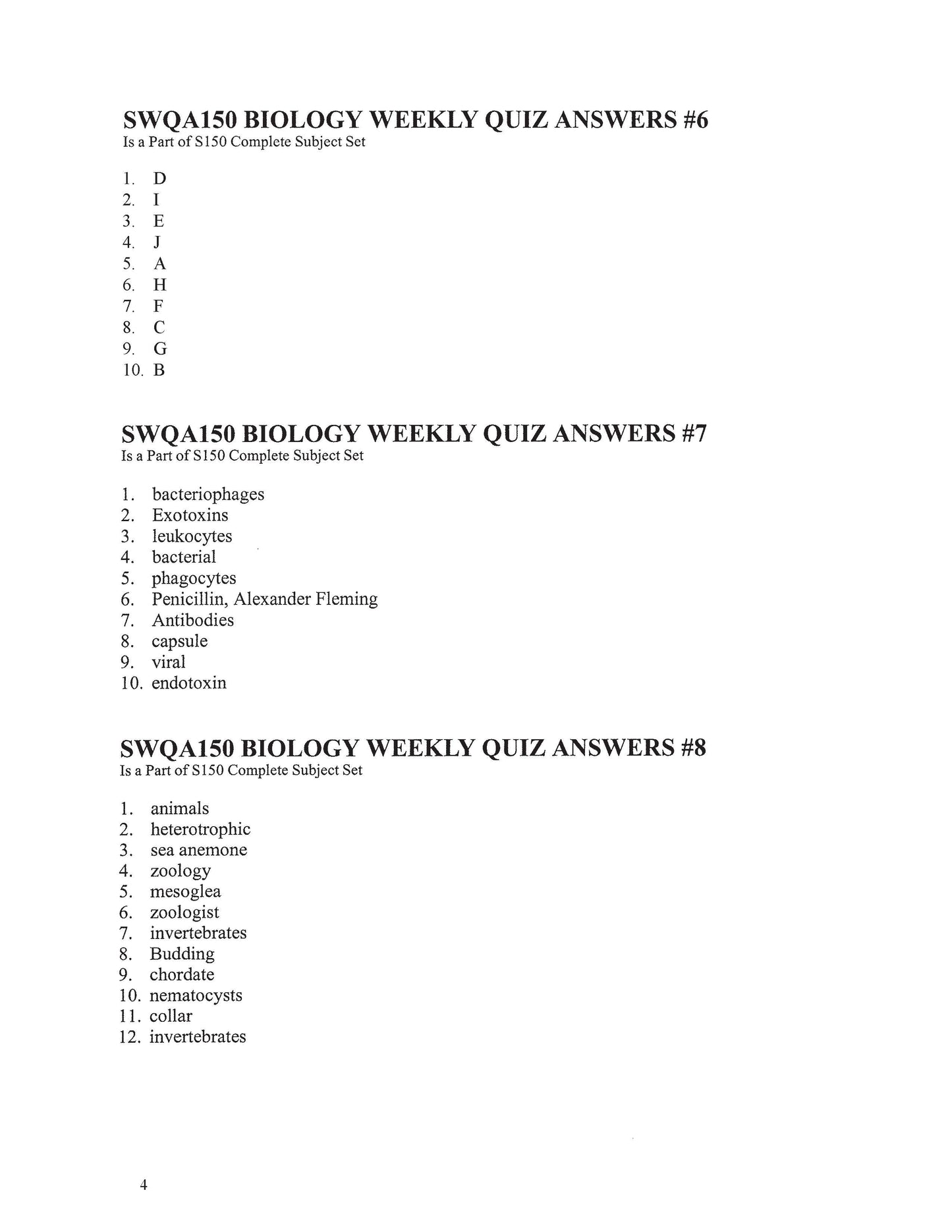 Science Grade 10 - Biology