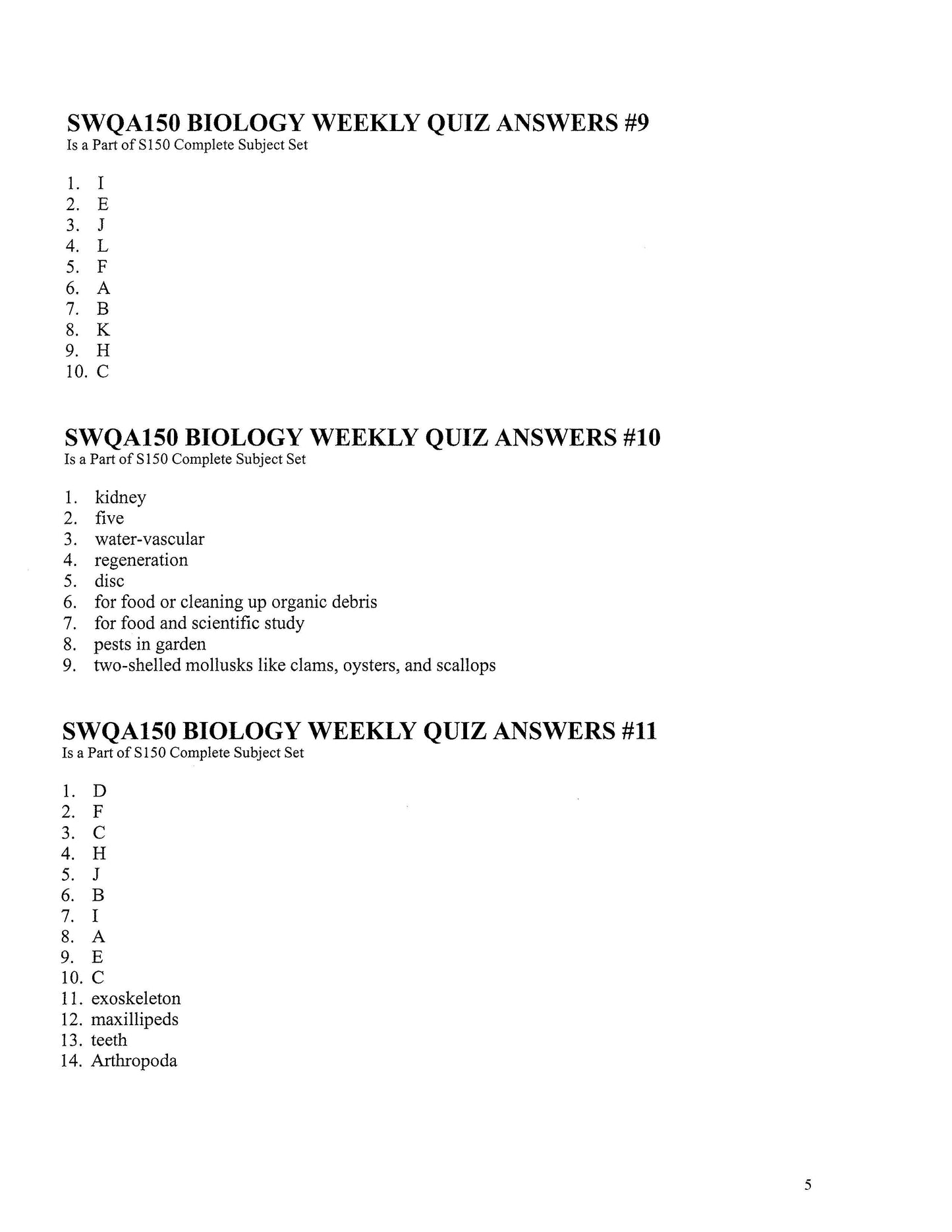 Science Grade 10 - Biology
