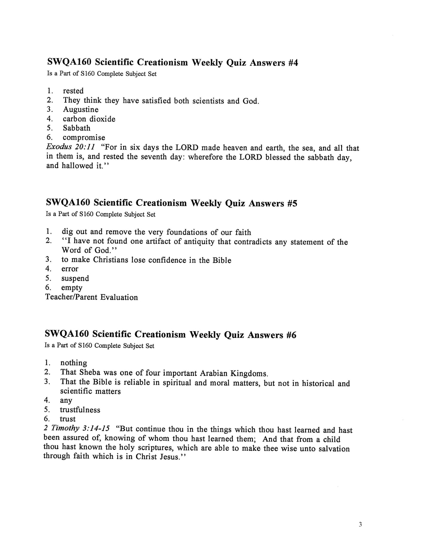 Science Grade 12 - Scientific Creationism