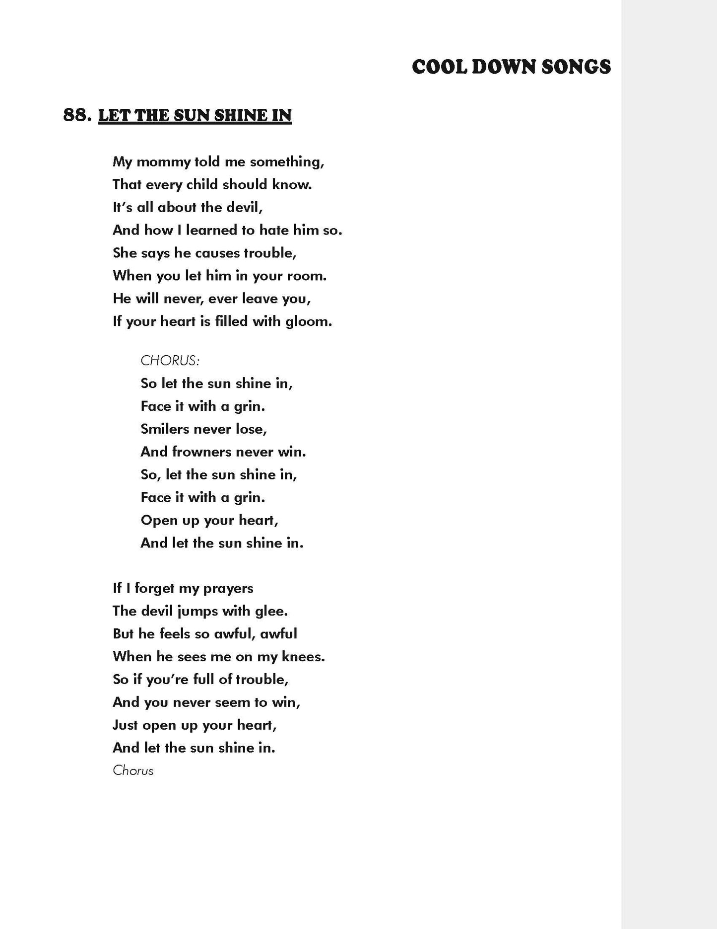 Children's Church Song Book