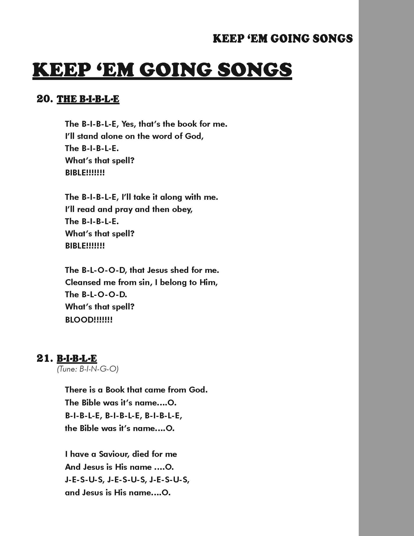 Children's Church Song Book