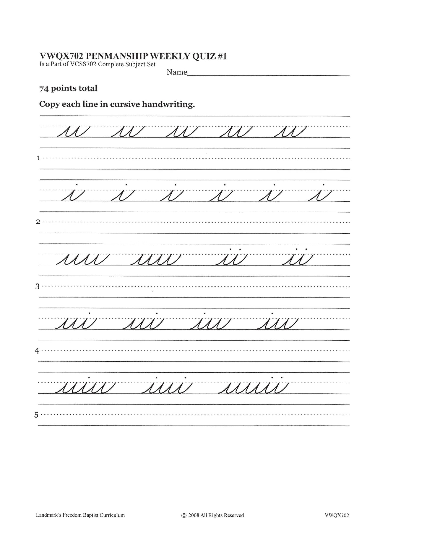 Penmanship