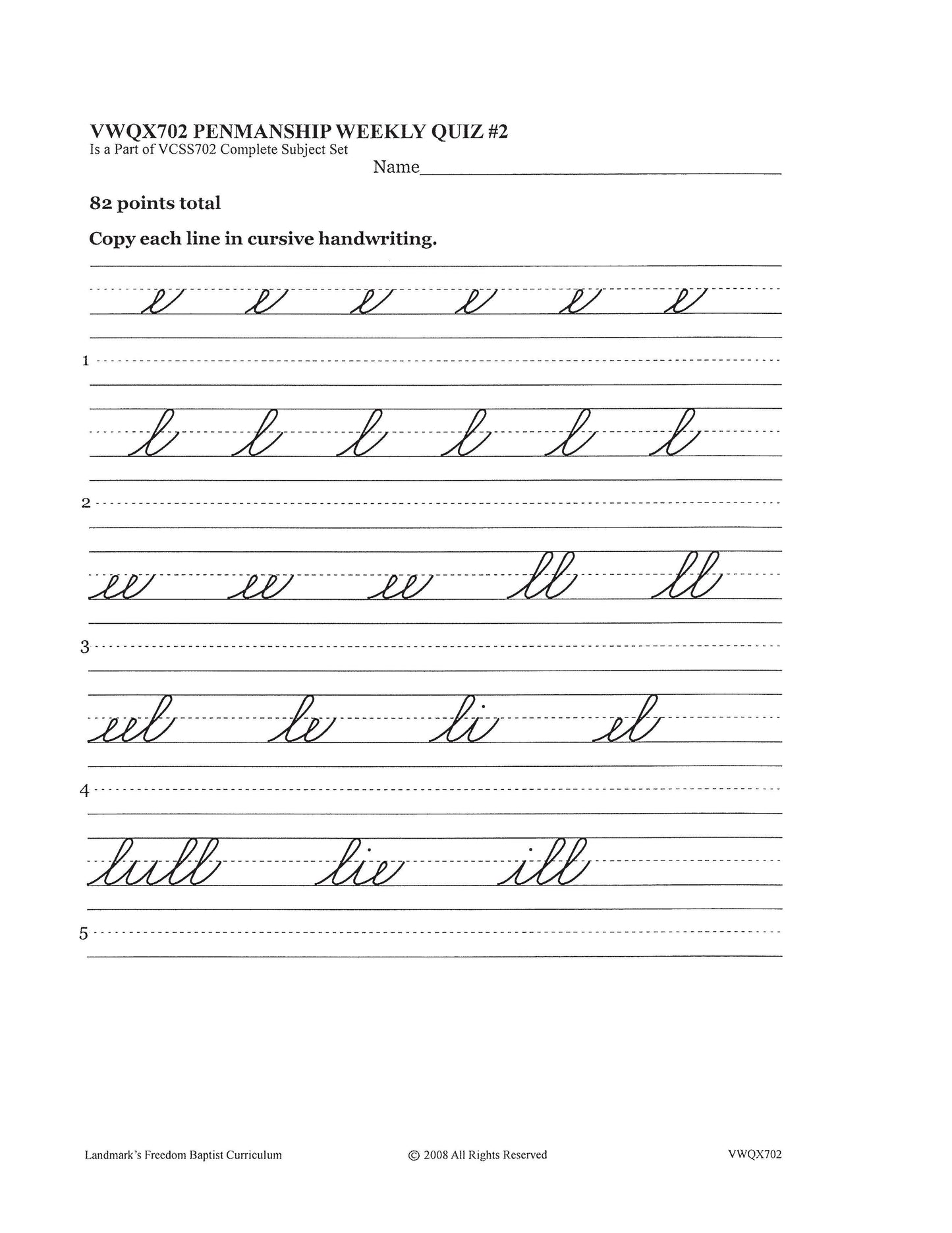 Penmanship