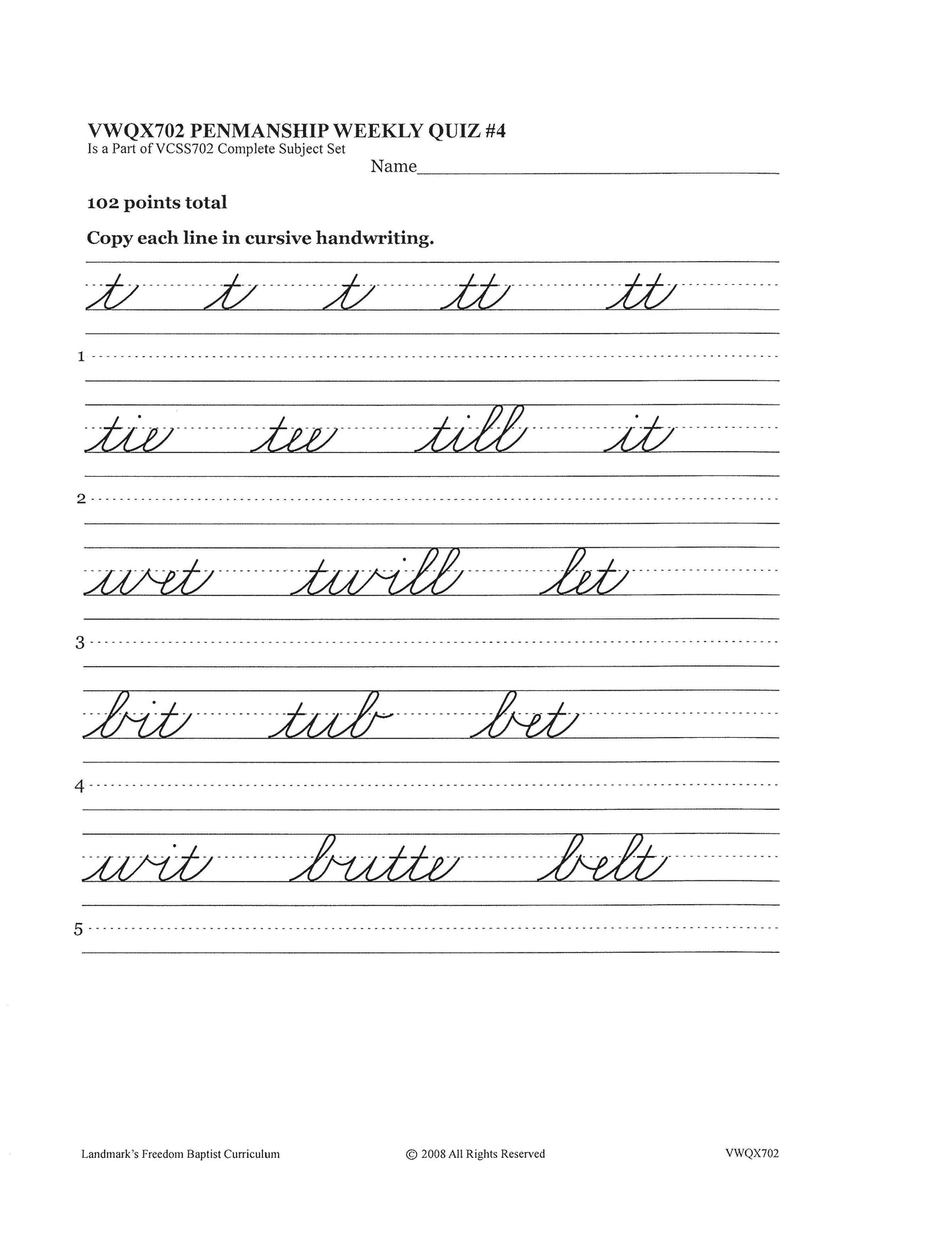 Penmanship